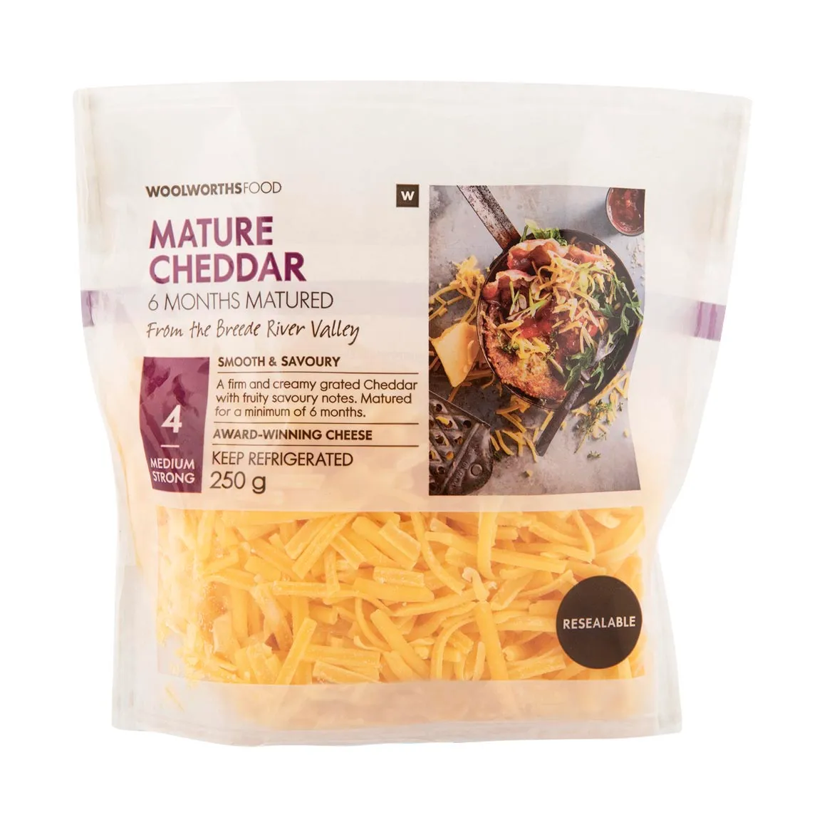 Grated Mature Cheddar Cheese 250 g