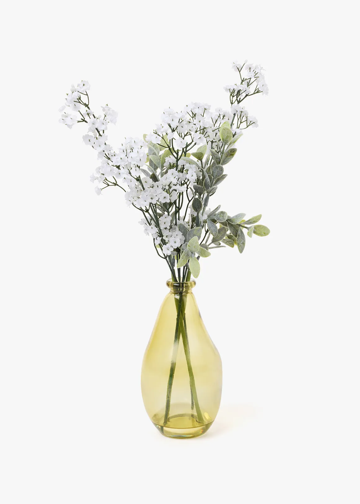 Green Glass Vessel Arrangement