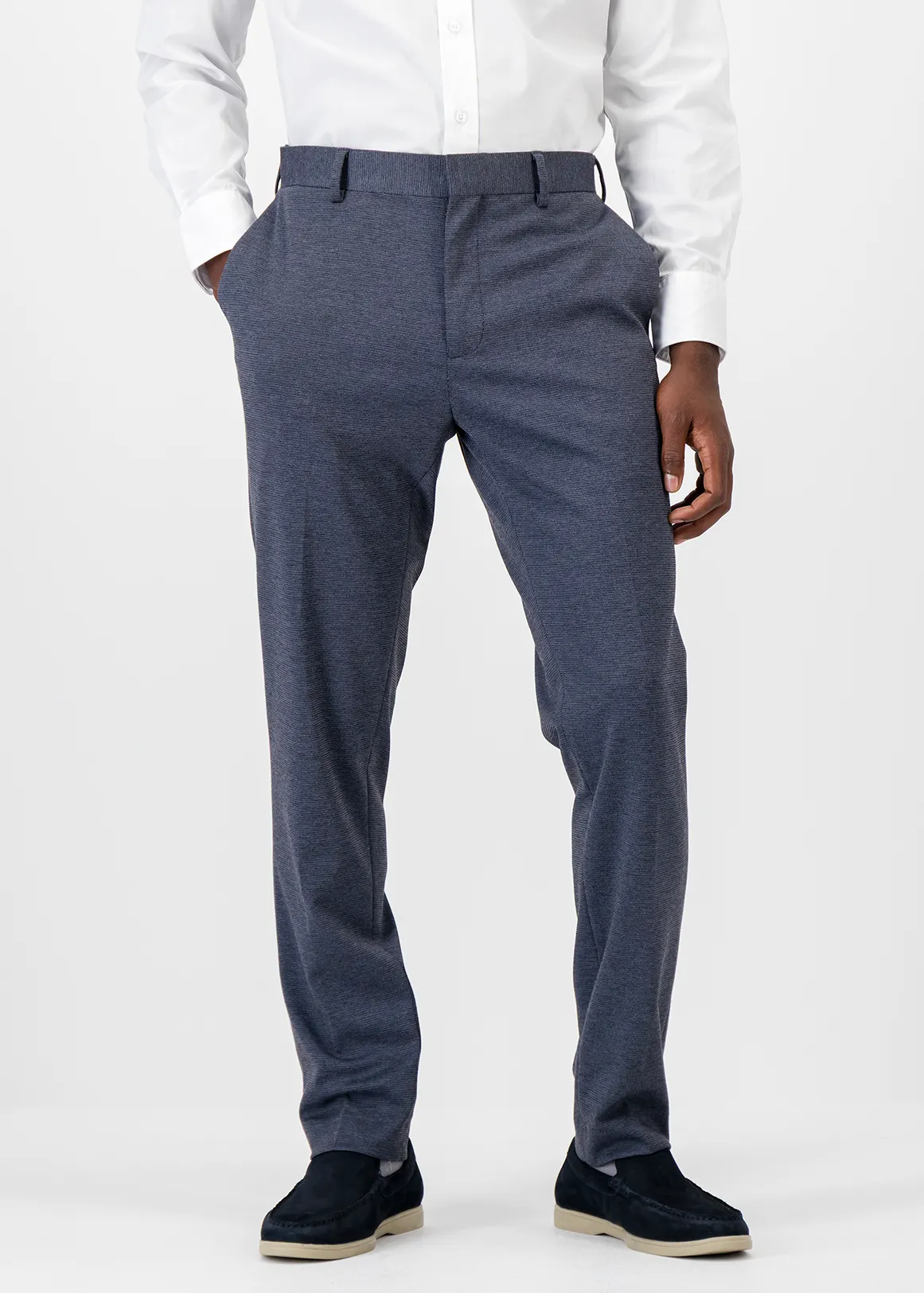 Grey Skinny Suit Trousers
