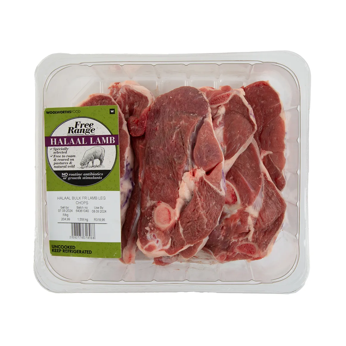 Halaal Bulk Free Range Lamb Leg Chops Avg 1.5 kg