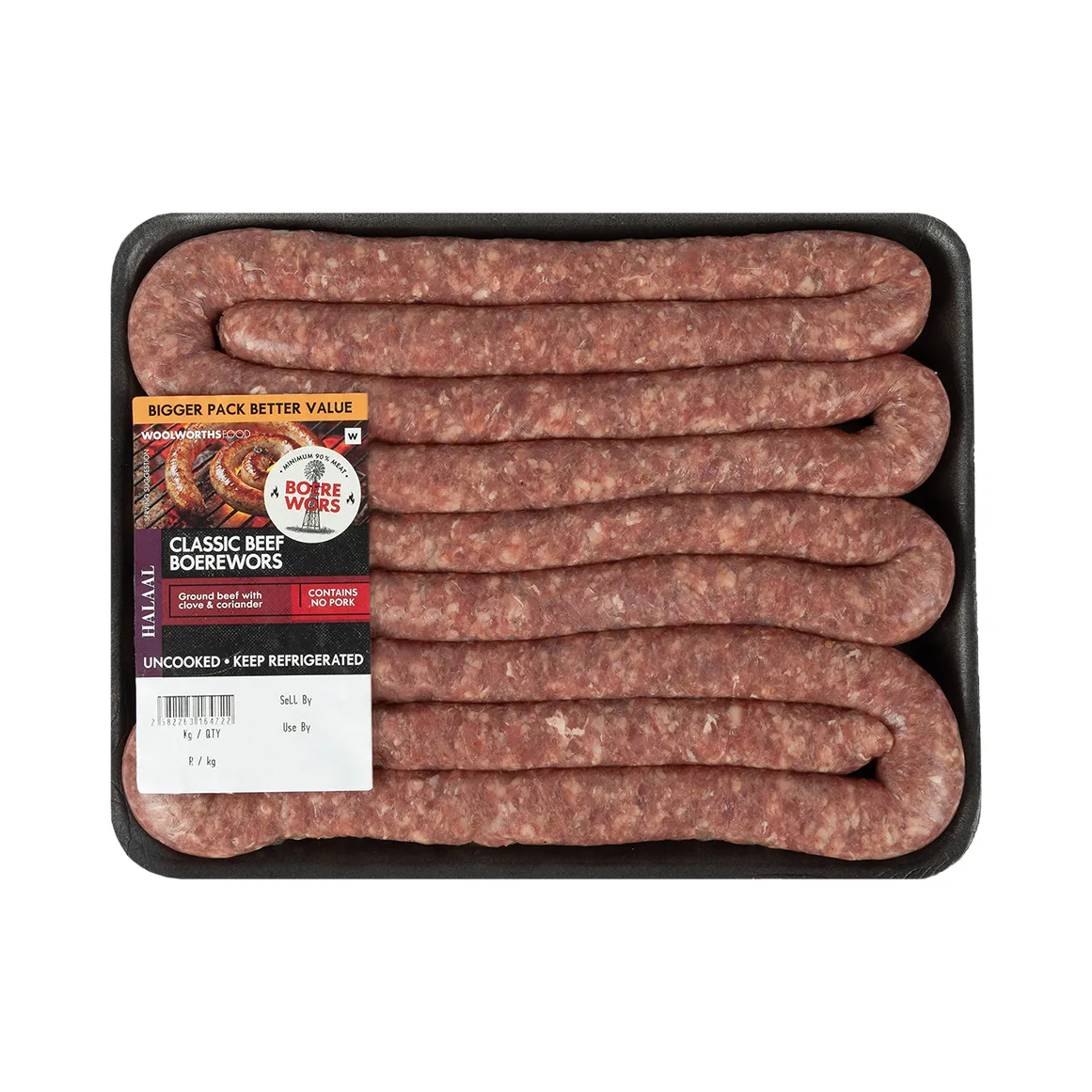 Halaal Classic Beef Boerewors Avg 1 kg