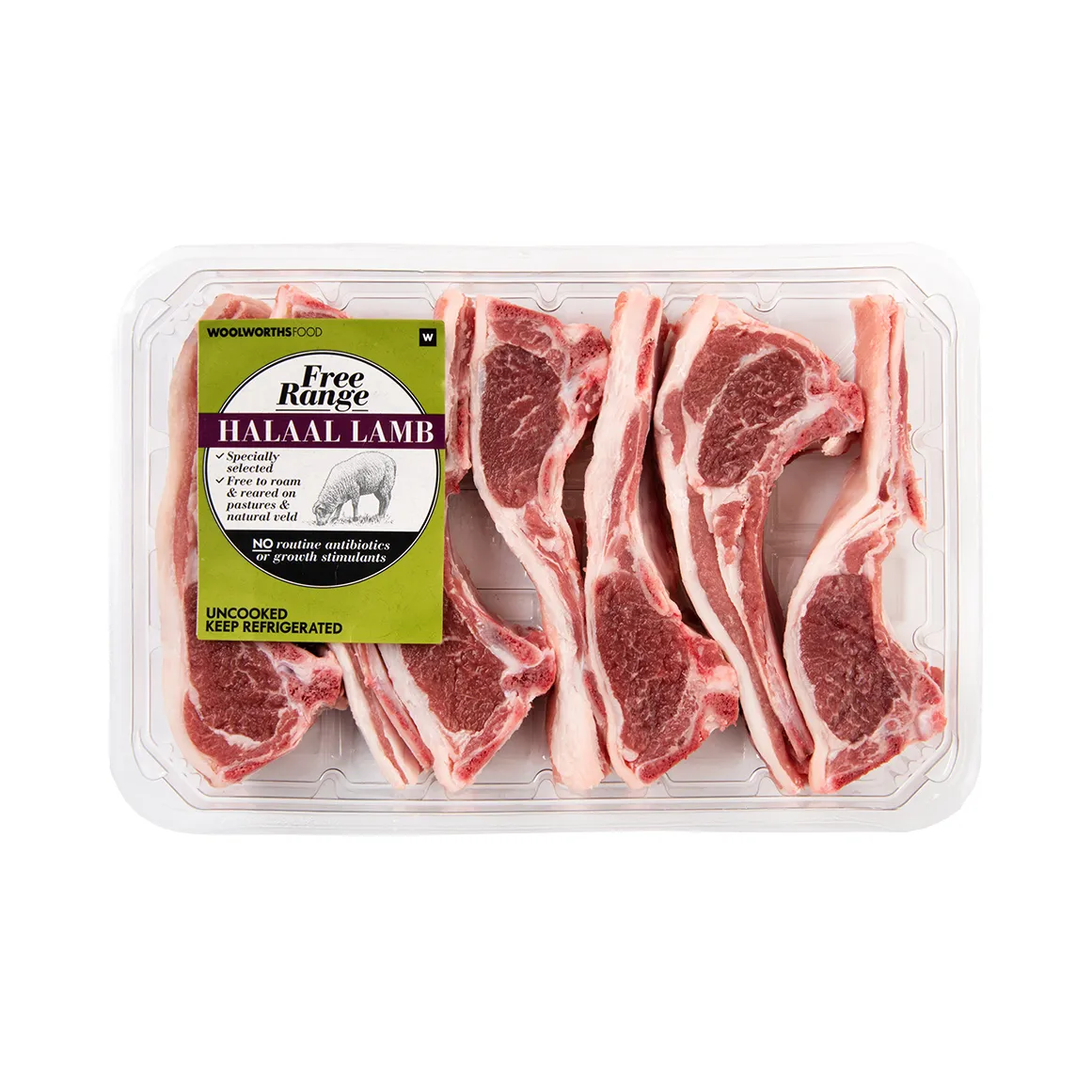Halaal Free Range Lamb Rib Chops Avg 500 g