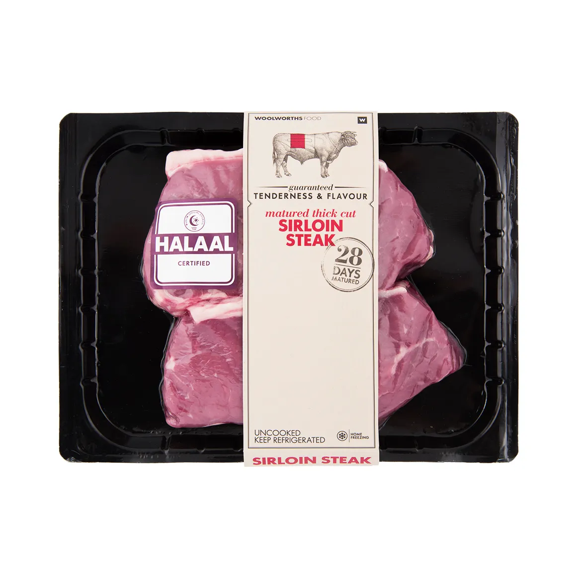 Halaal Matured Thick-Cut Beef Sirloin Steak Avg 600 g