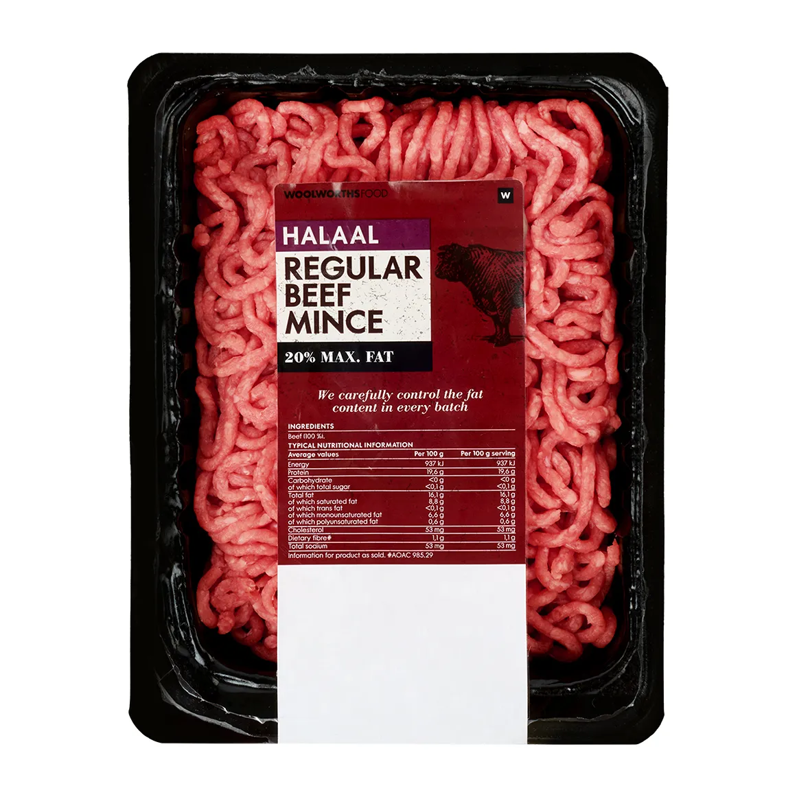 Halaal Regular Beef Mince 500 g