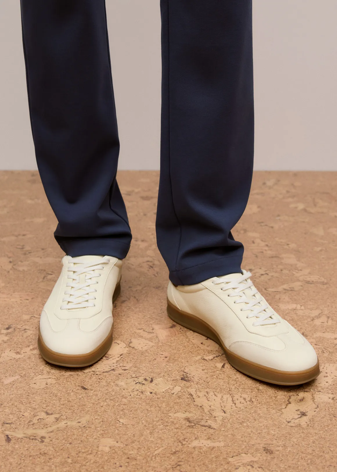 Halden Leather Sneaker - PARCHMENT