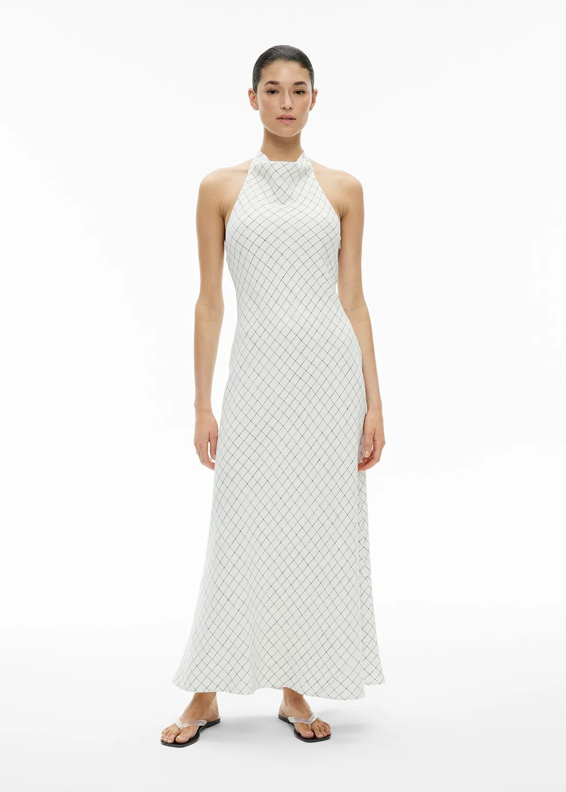 Halter Drape Dress - YD CHECK