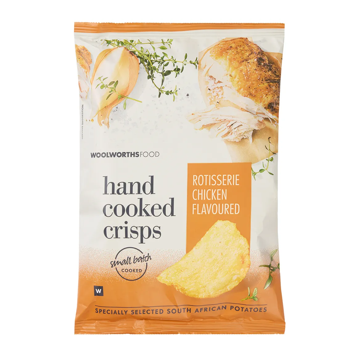 Hand Cooked Rotisserie Chicken Flavoured Potato Crisps 50 g