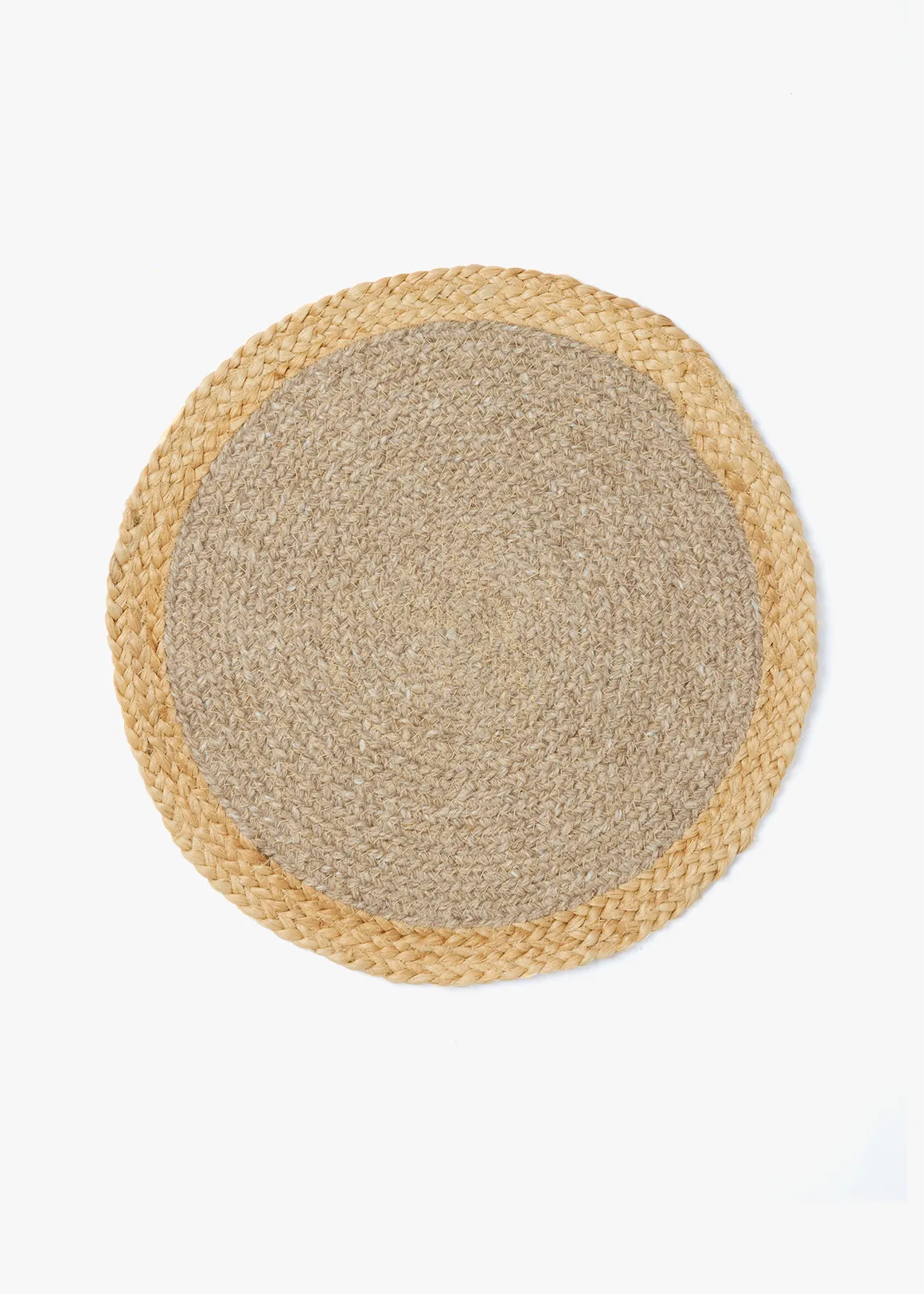 Handcrafted Jute Wool Placemat - X NATURAL