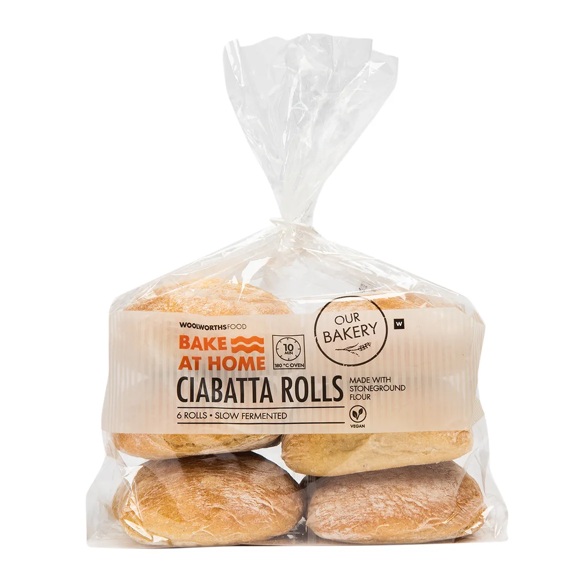 Heat & Eat Ciabatta Rolls 6 pk - Bake at Home
