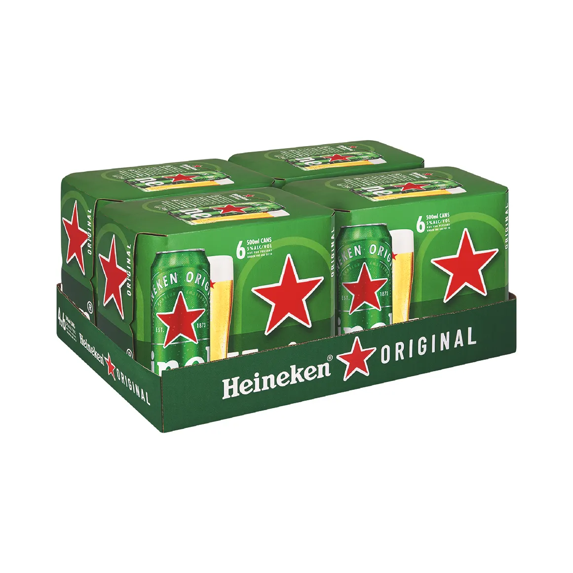 Heineken Pure Malt Lager 24 x 500 ml Cans