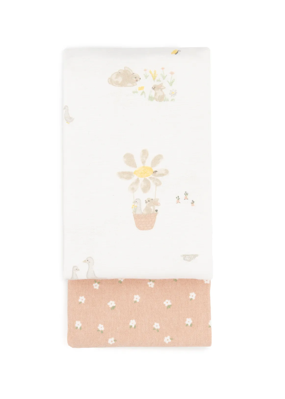 Hello Sweetheart Flannel Receiver Blankets 2 Pack - X PINK