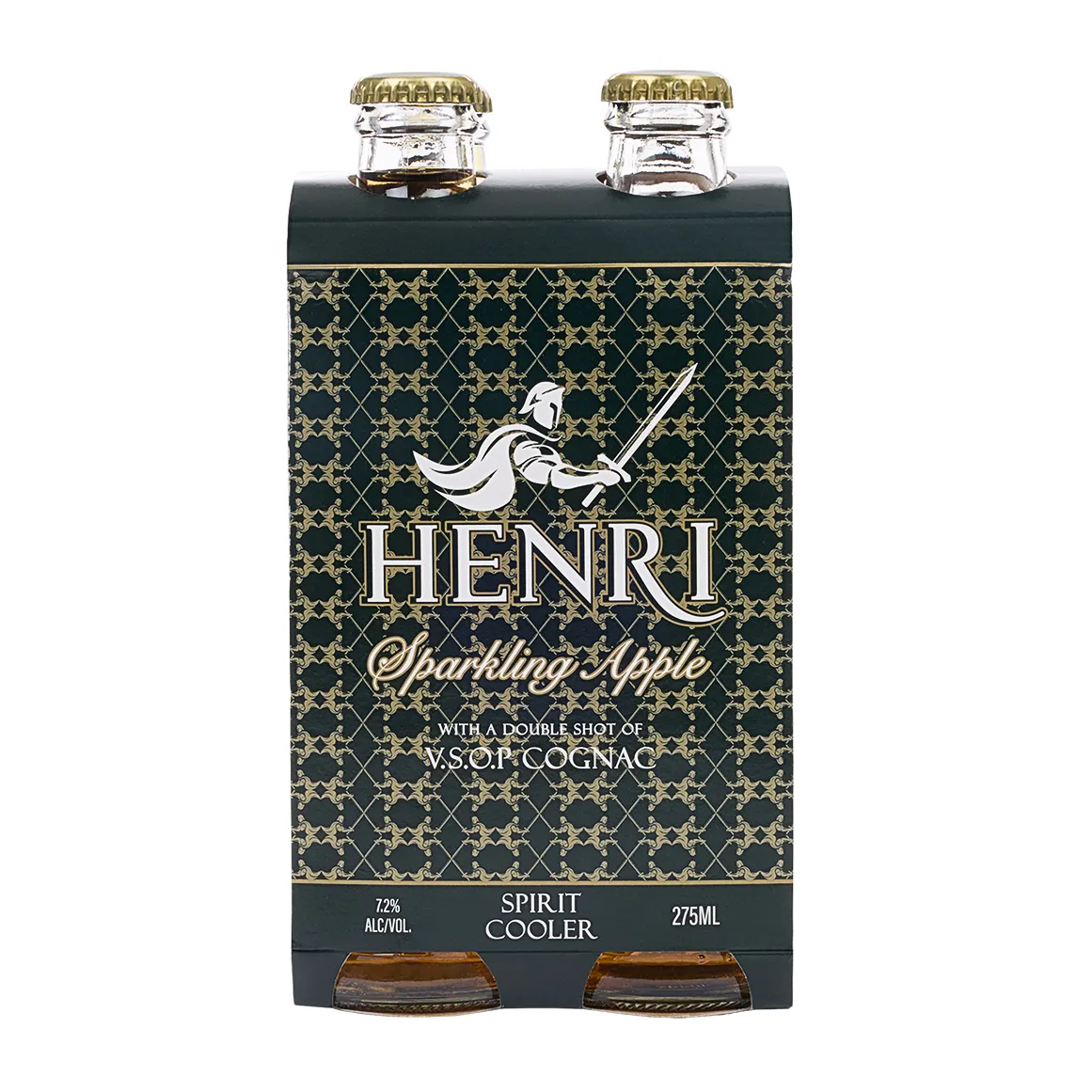 Henri Cognac Sparkling Apple Spirit Cooler 4 x 275 ml