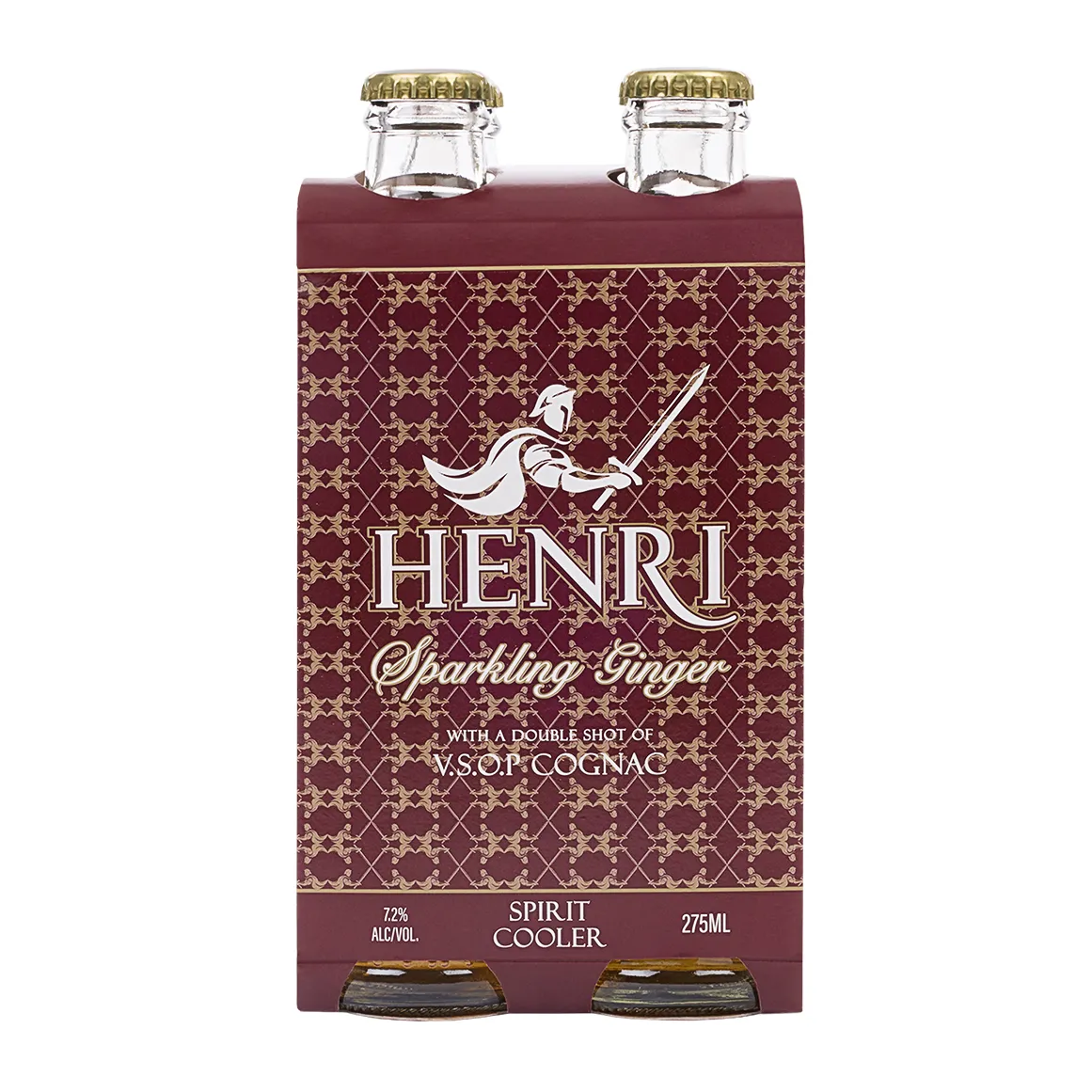 Henri Cognac Sparkling Ginger Spirit Cooler 4 x 275 ml
