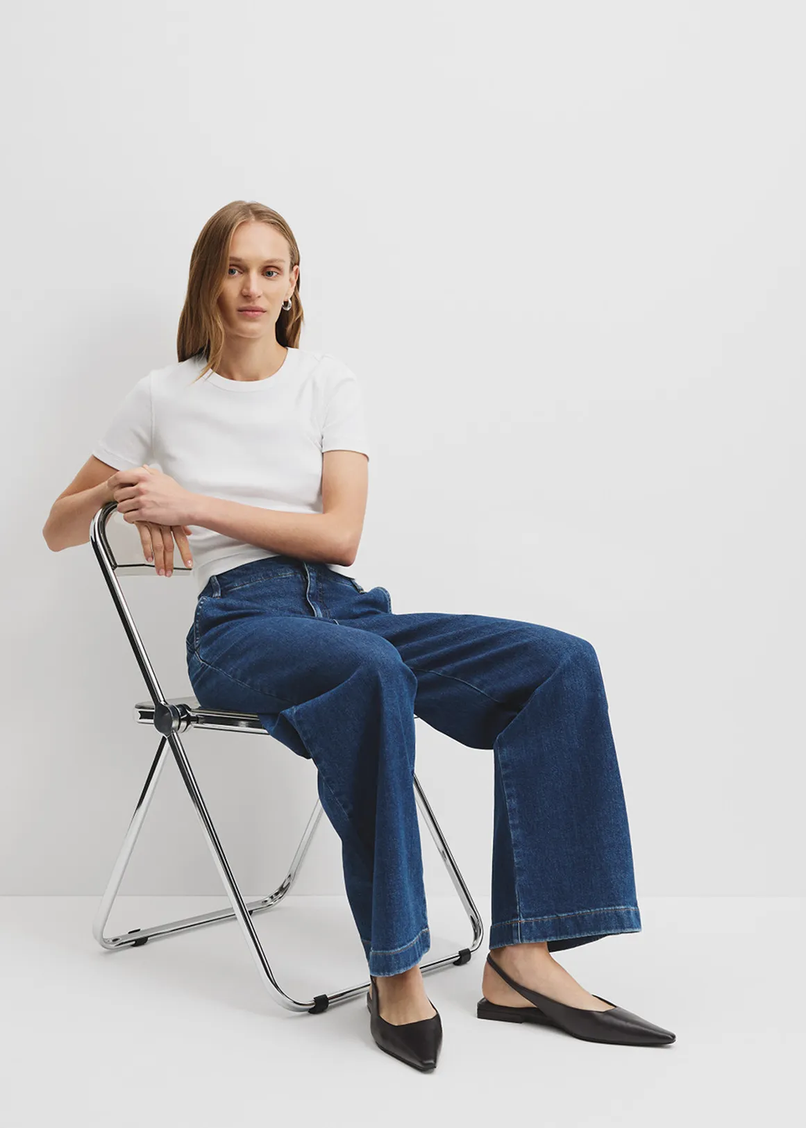 High Rise Wide Leg Jean - DARK INDIGO1