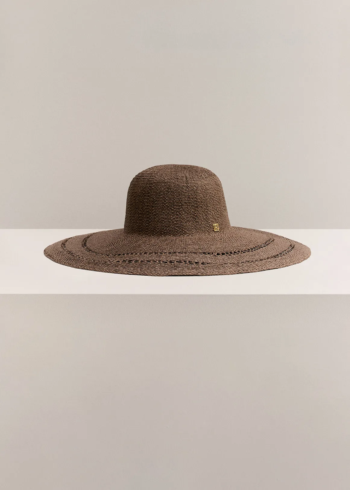 Hyams Woven Sun Hat - ESPRESSO