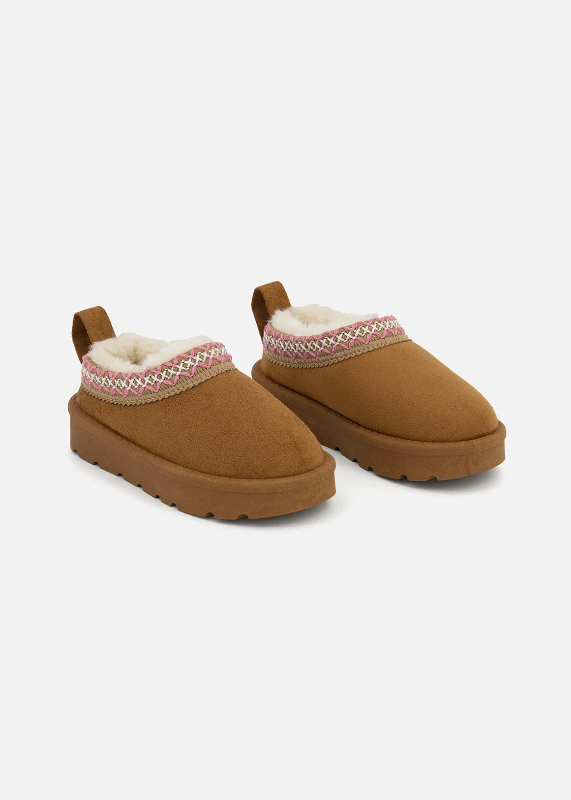 Hybrid Knitted Clog Slippers (Size 4-13) Younger Girl - TAN