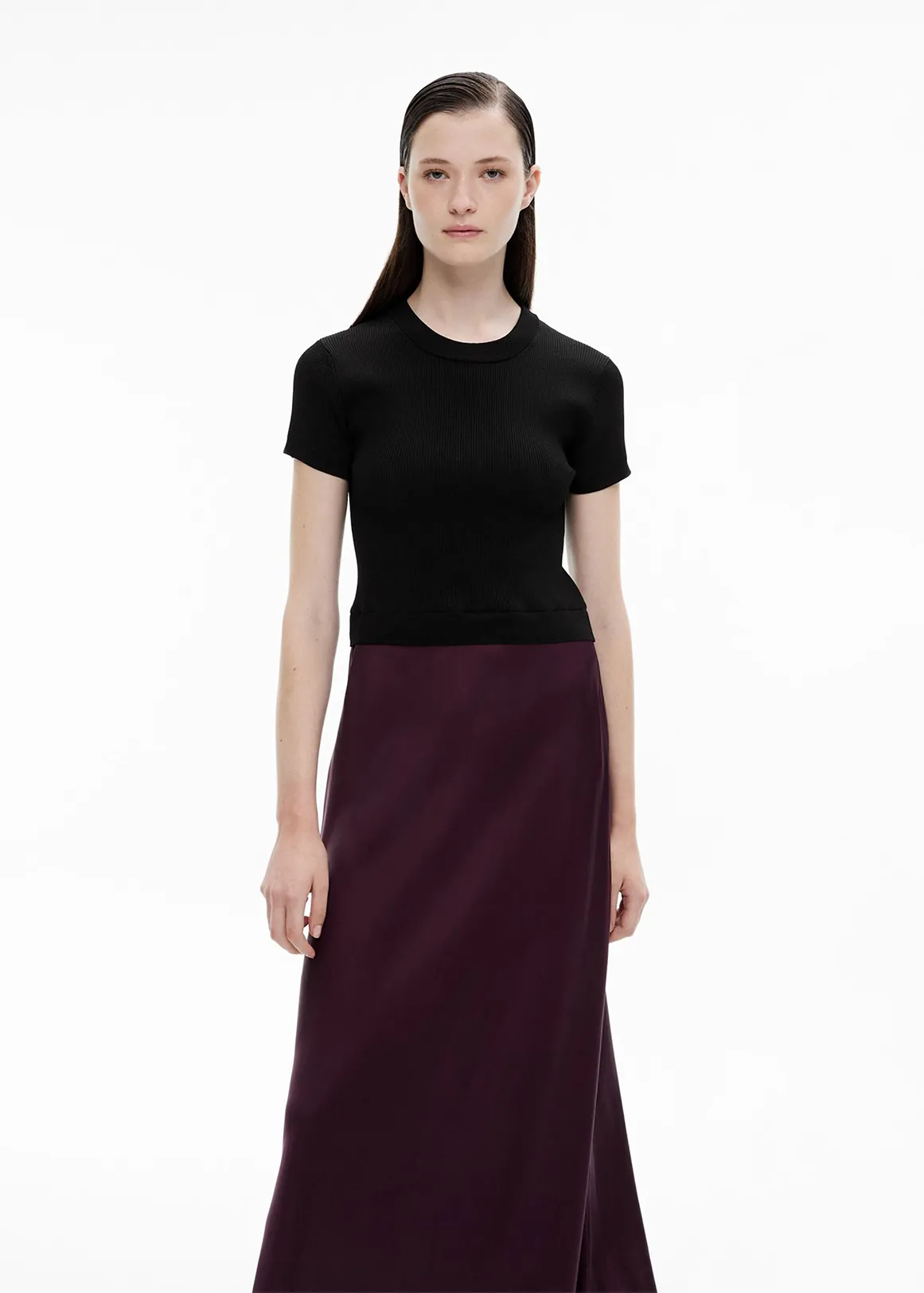 Hybrid Short Sleeve Dress - BLACK MULTI