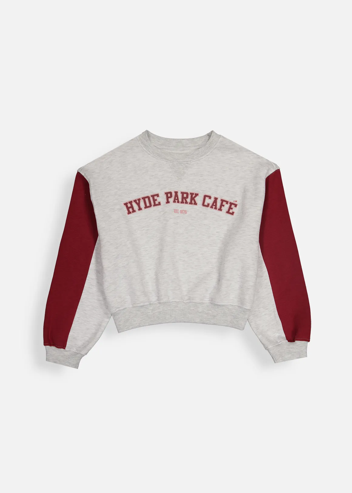Hyde Park Cropped Sweatshirt - X GREY MELANGE