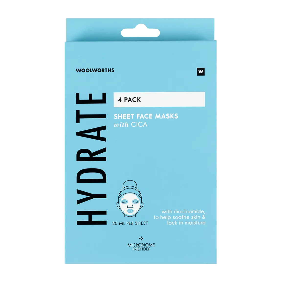 Hydrate With Cica Sheet Face Masks 4 pcs