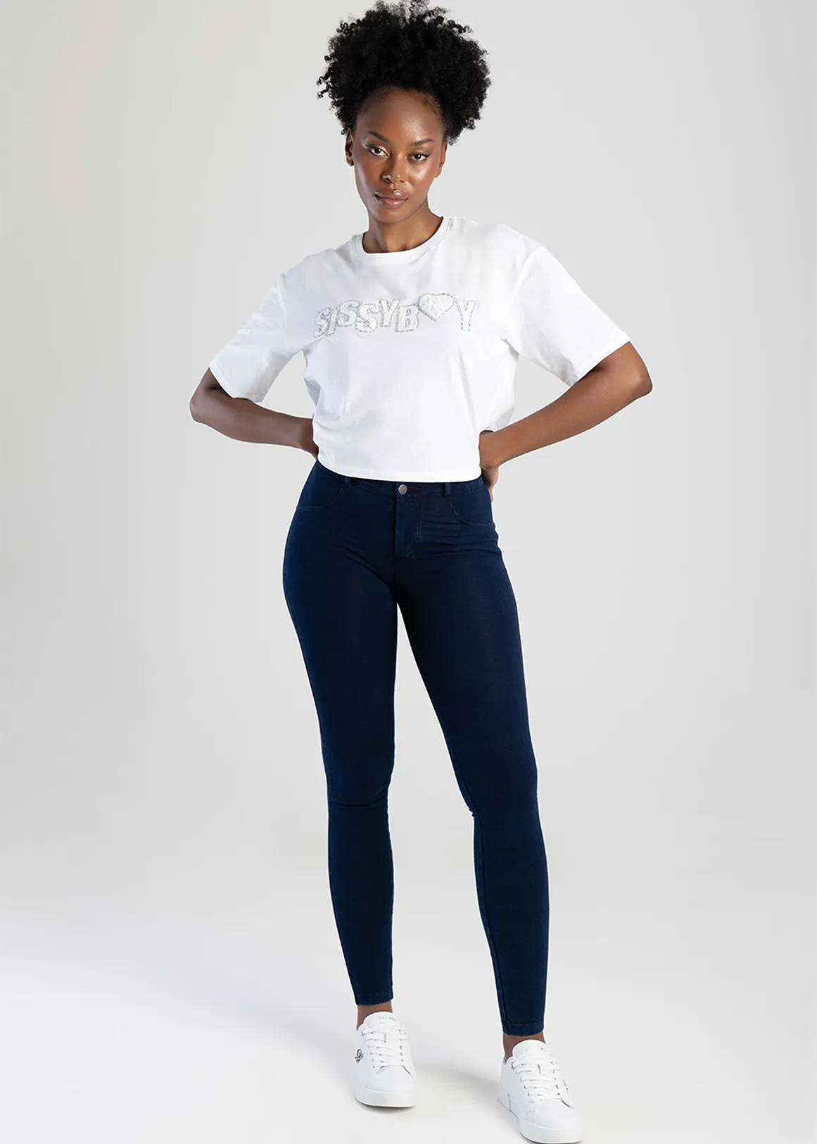 JOEY Sculpt Knit Jeggings - INDIGO