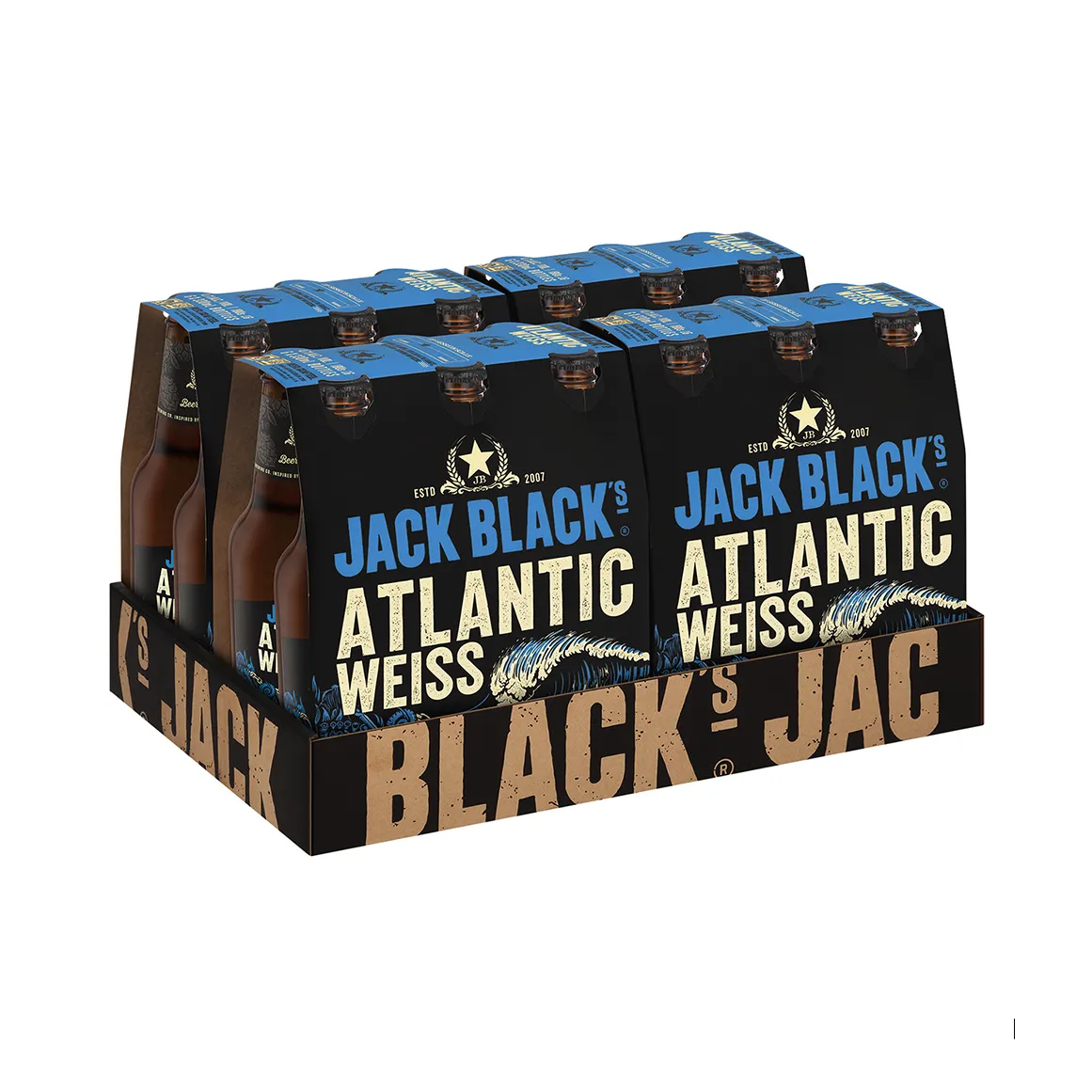 Jack Black Atlantic Weiss Beer 24 x 330 ml Bottles