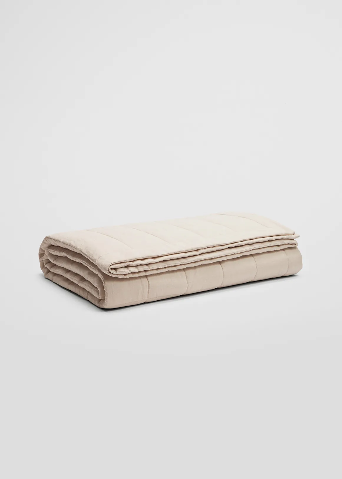 Jarrah Quilted Bed Cover - NATURAL