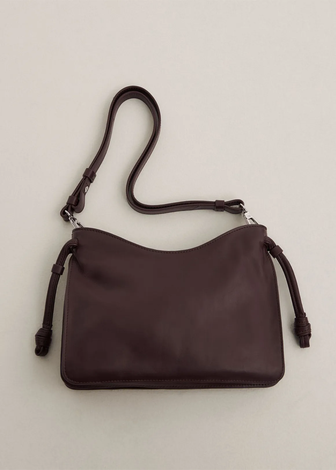 Kayla Leather Shoulder Bag - FIG