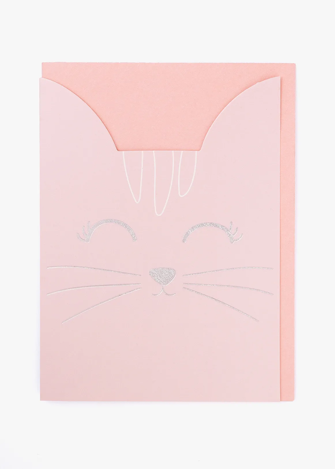 Kids Pink Cat Foil Gift Card - ASSORT