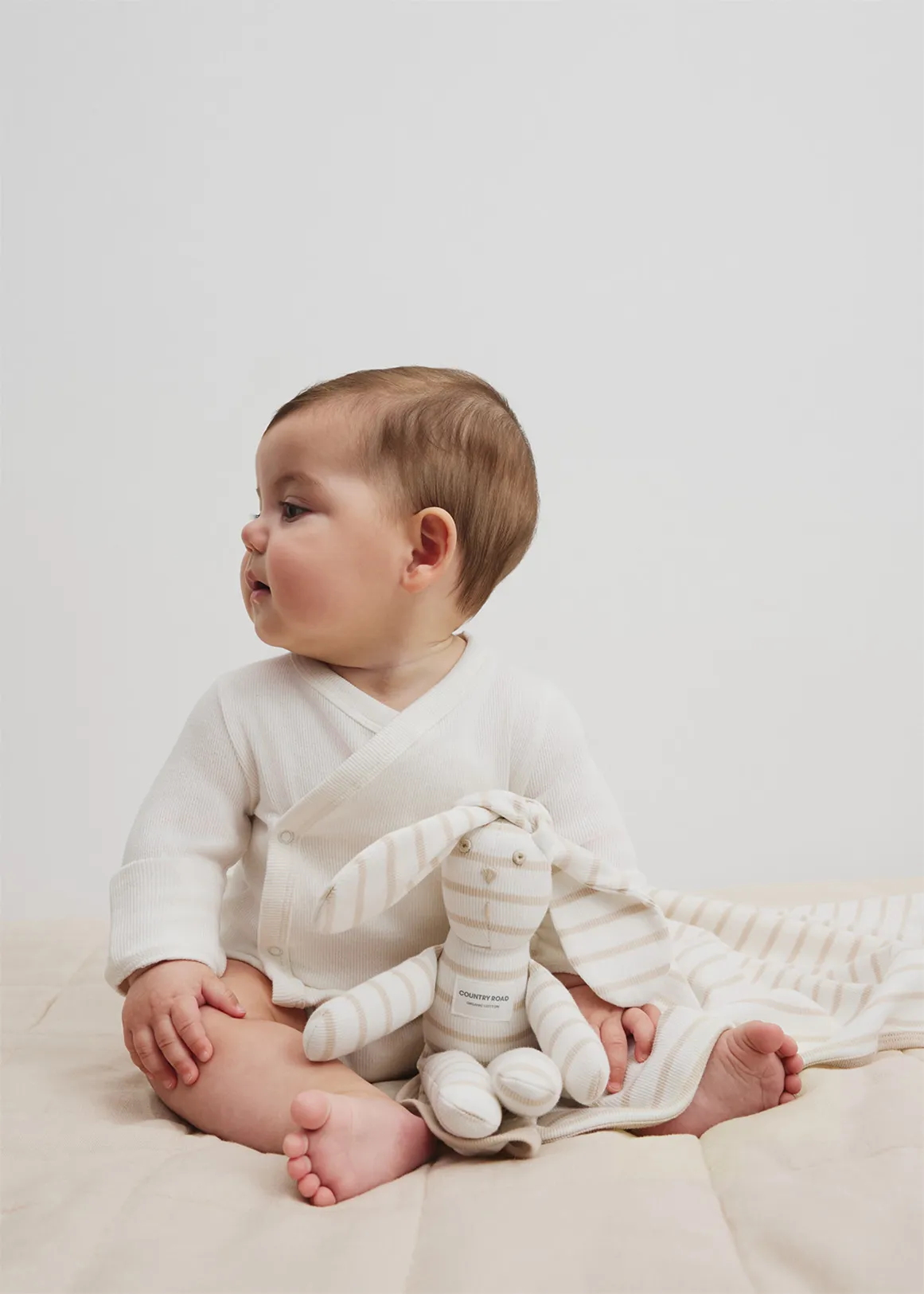 Kimono Long Sleeve Bodysuit - MARSHMALLOW
