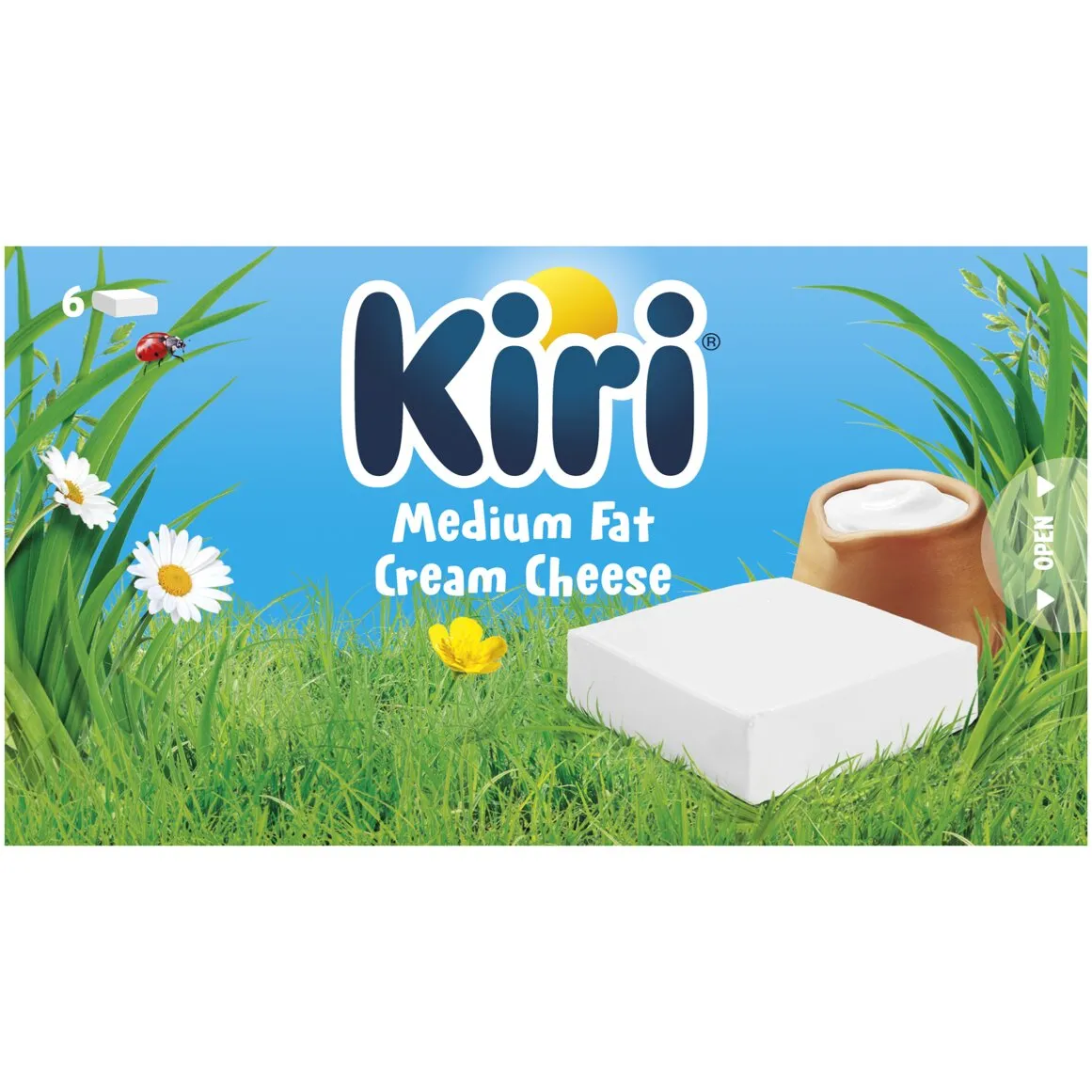 Kiri® Medium Fat Cream Cheese 6 pk