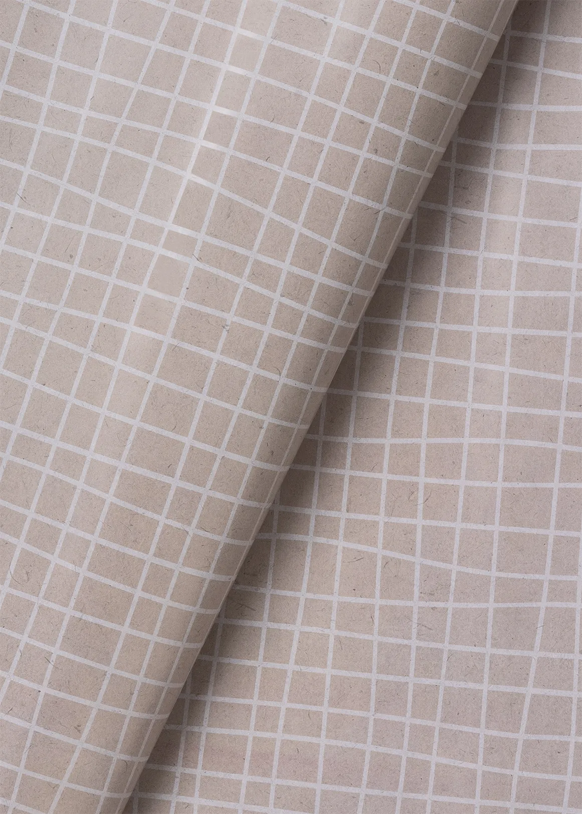 Kraft Square Contour Gift Wrap 1 m x 700 mm - NATURAL