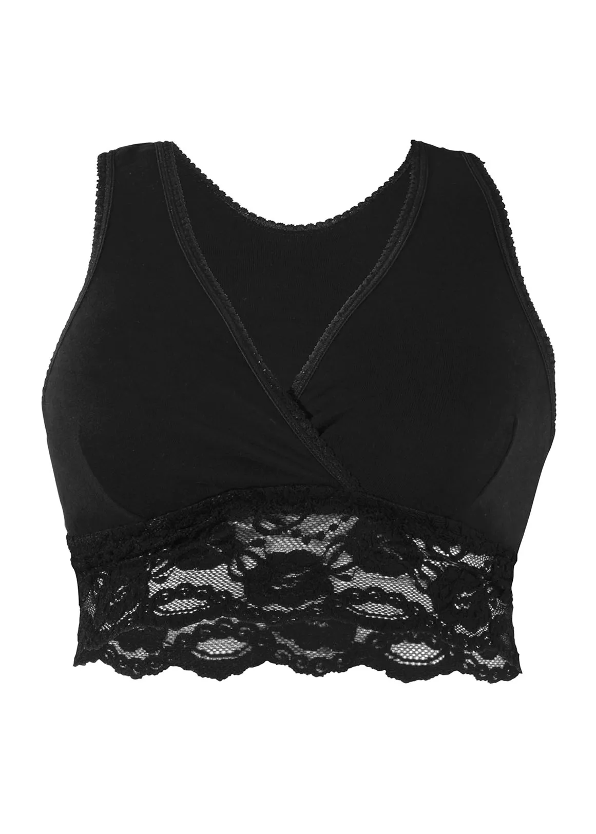 Lace Nursing  Bra - BLACK