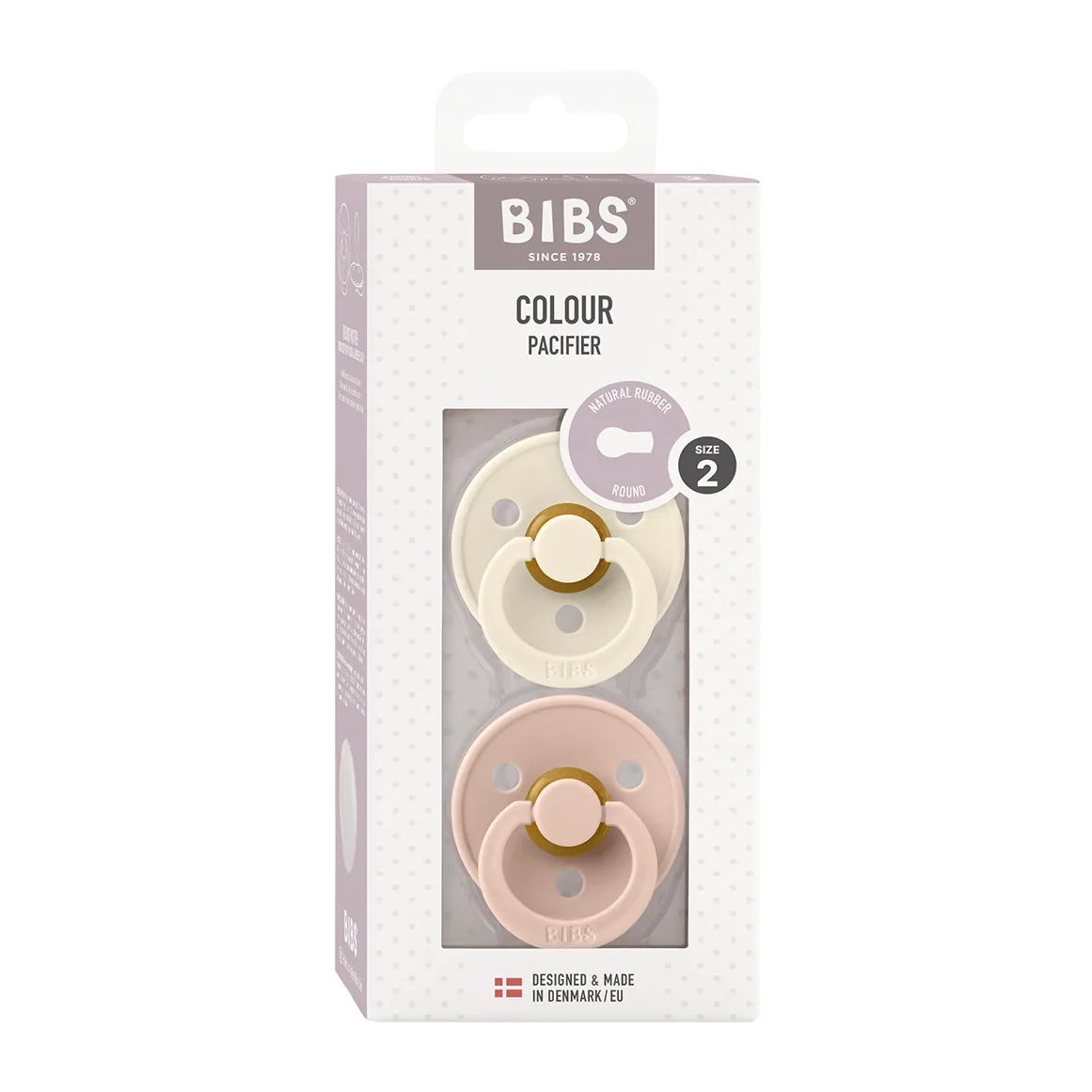 Latex Pacifiers 2-Pack Size 2 - BLUSH