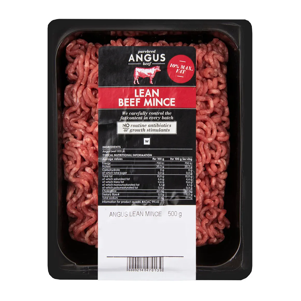 Lean Angus Beef Mince 500 g