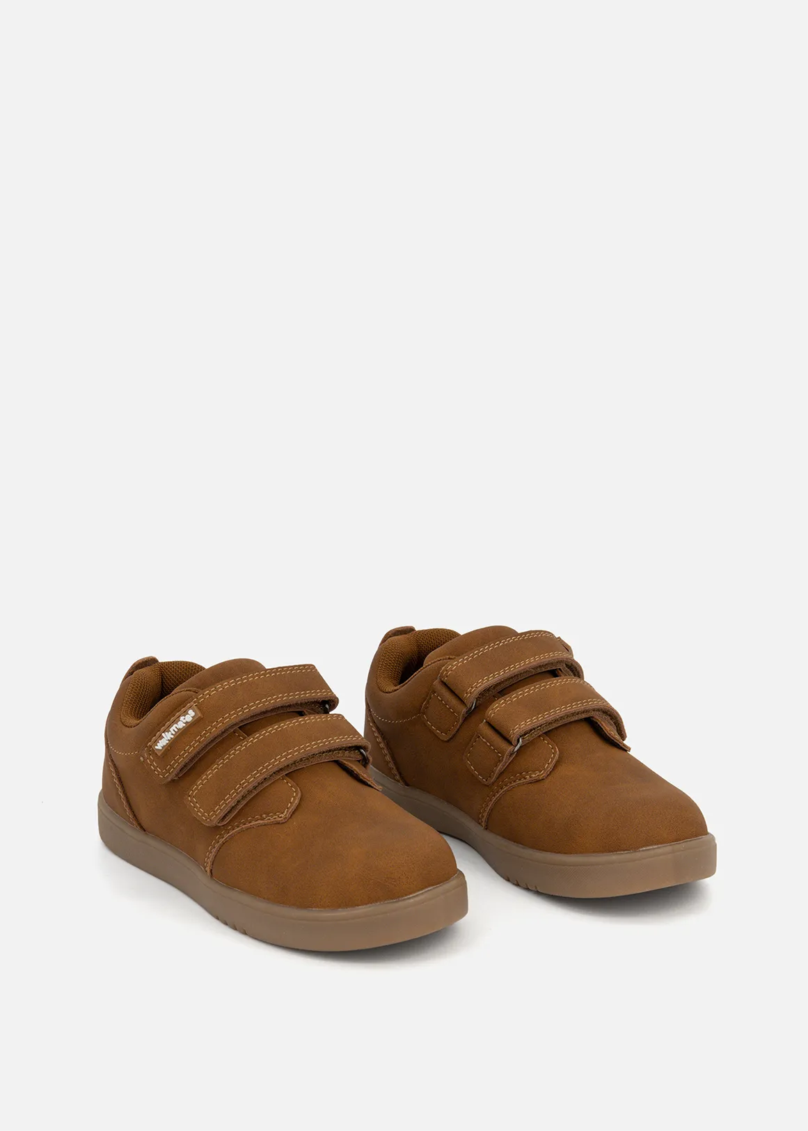Leather Double Strap Sneakers (Size 5-13) Younger Boy - TAN