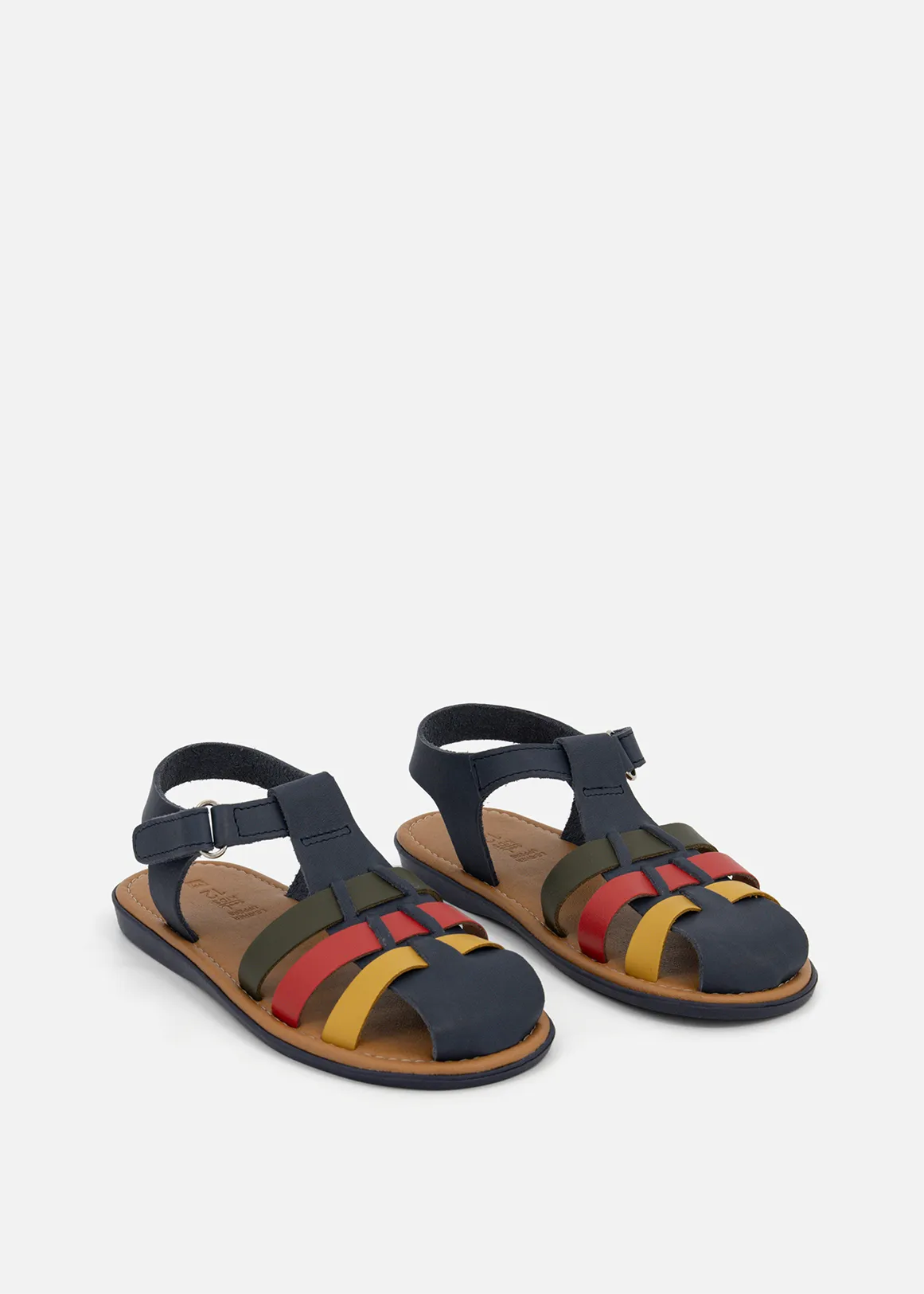 Leather Fisherman Sandals (Size 5-13) Younger Boy - MULTI