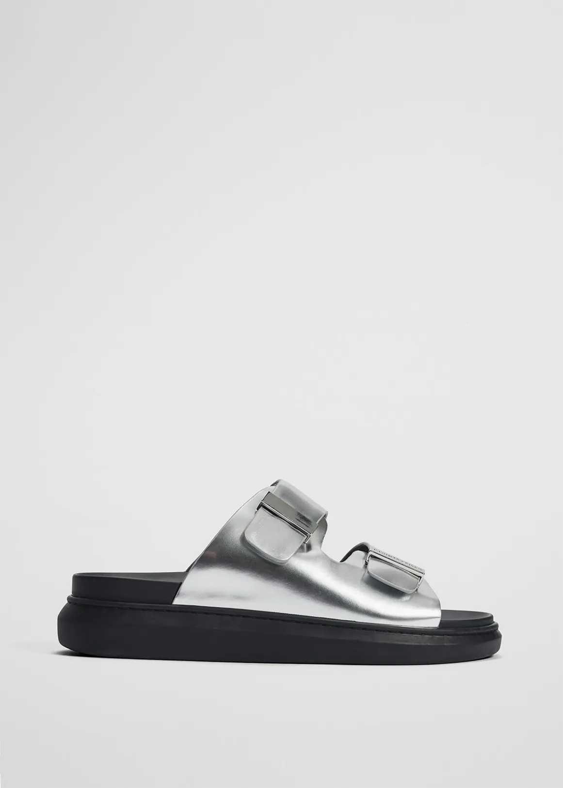 Leather Keeper Sandal - SILVER