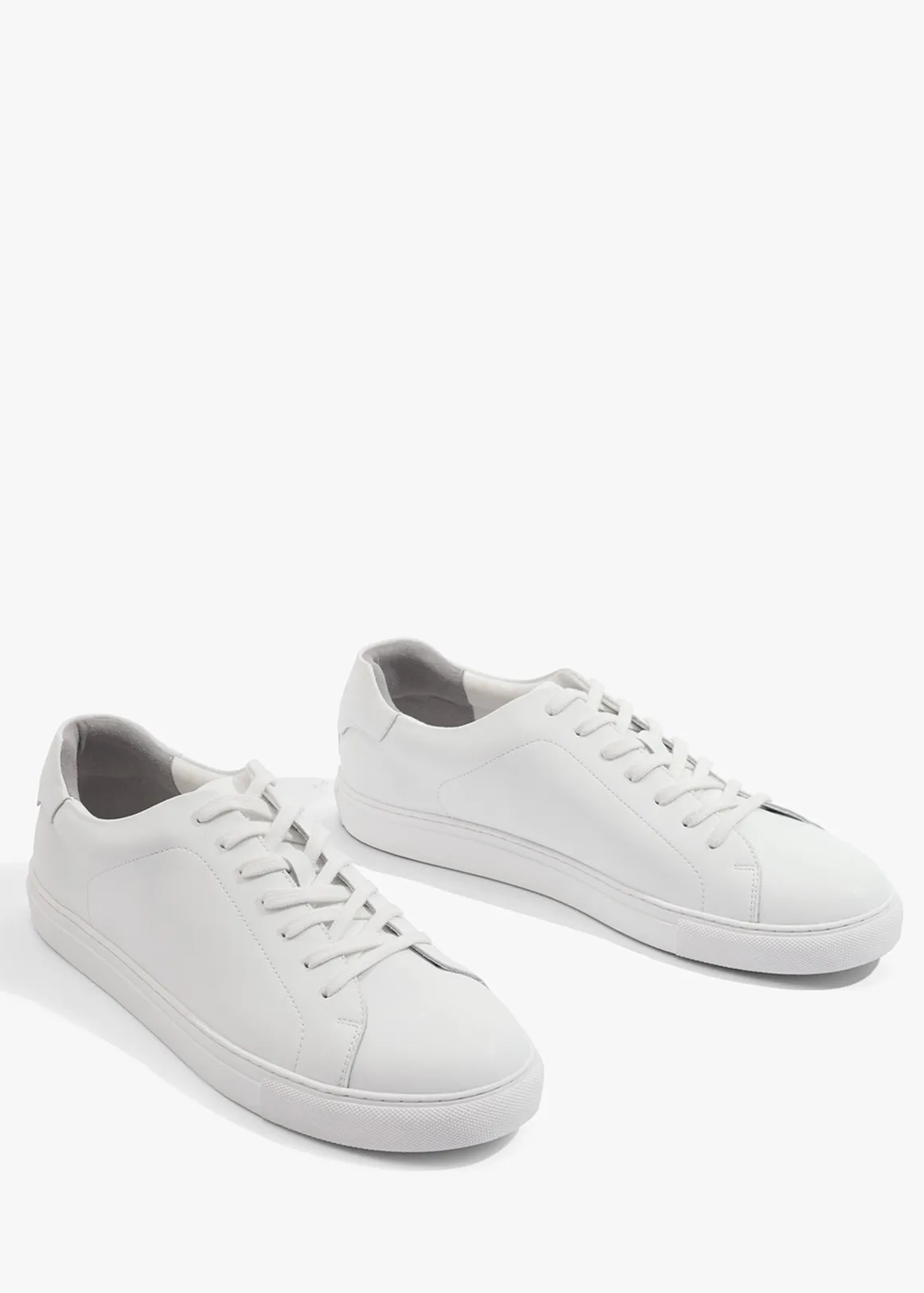 Leather Sneaker - WHITE