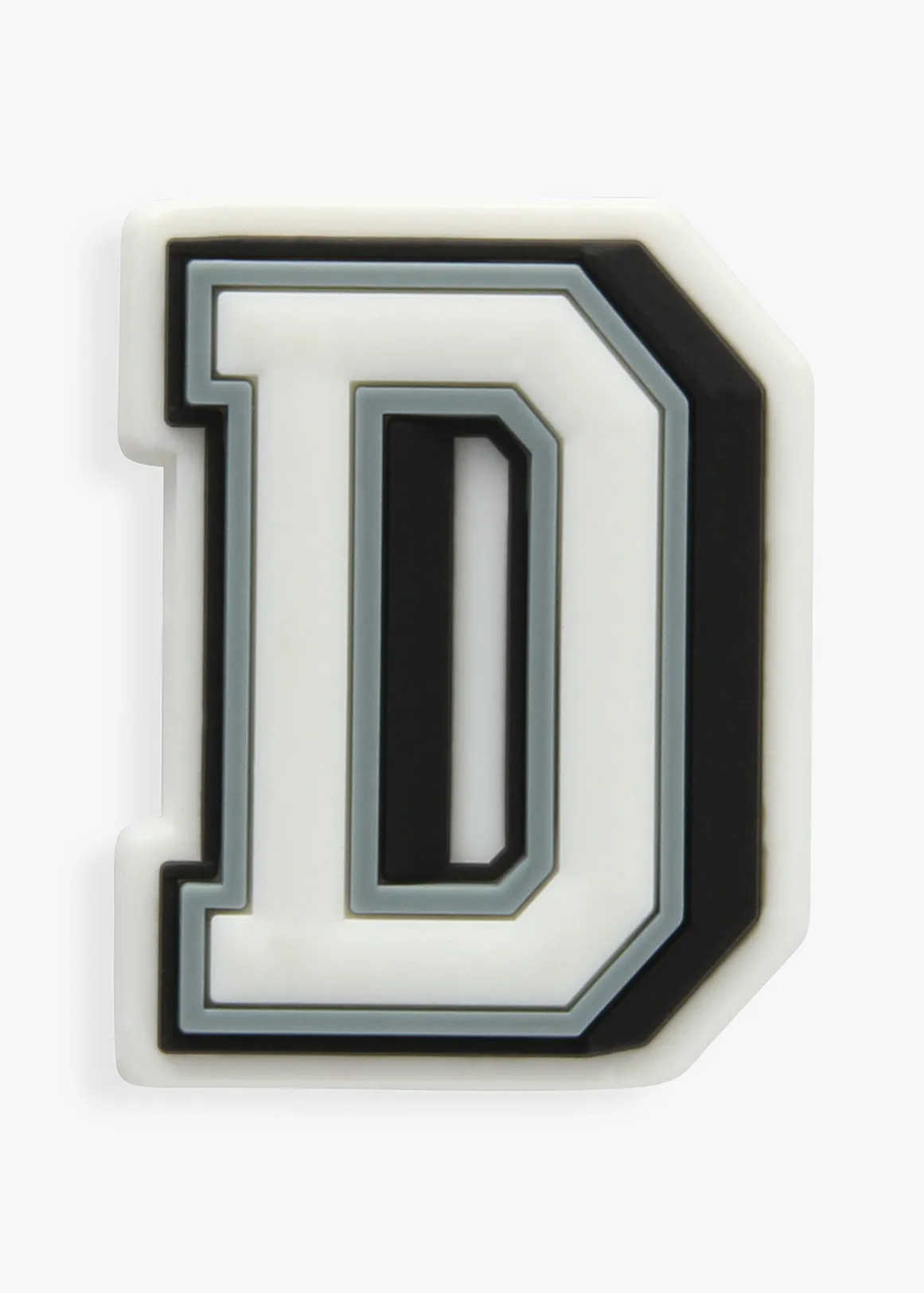 Letter D Jibbitz™ - WHITE
