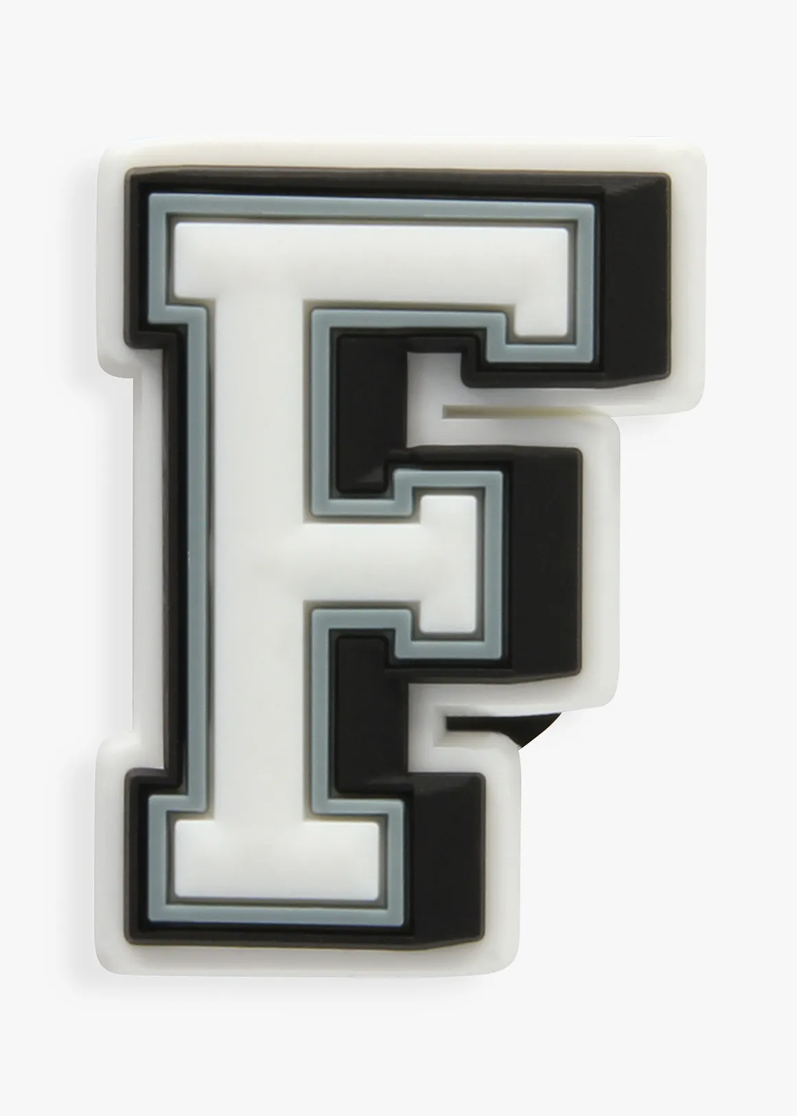 Letter F Jibbitz™ - WHITE