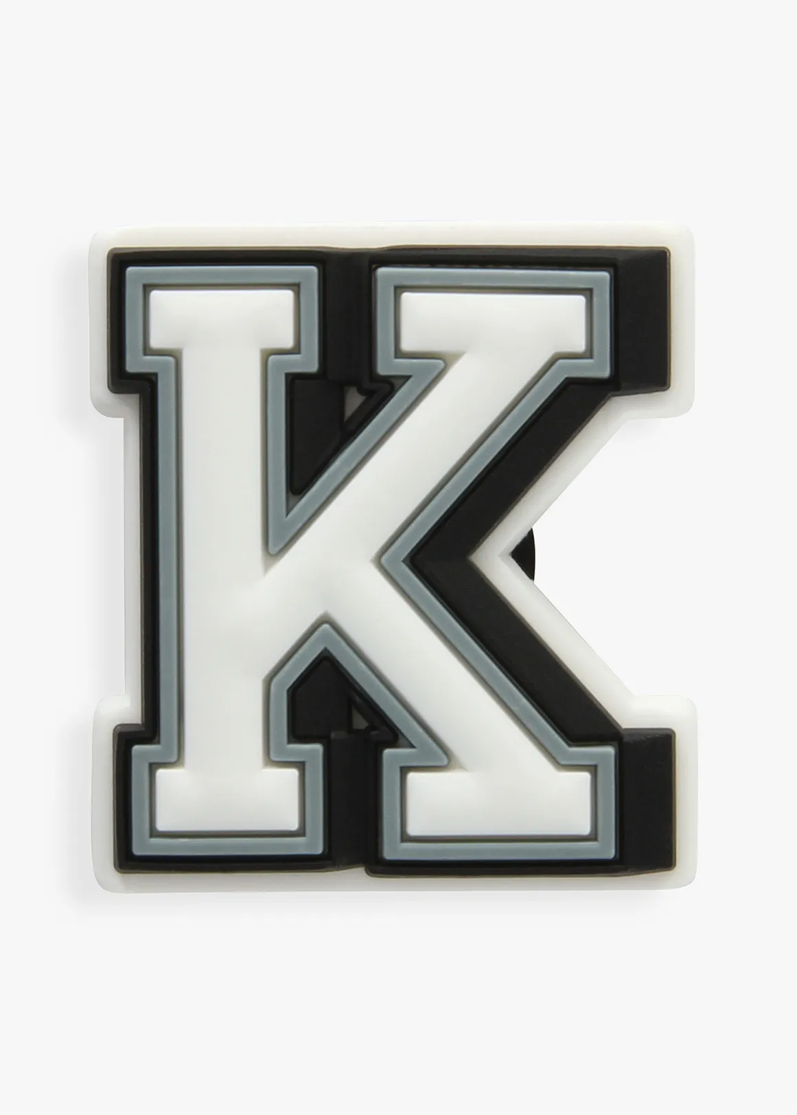 Letter K Jibbitz™ - WHITE