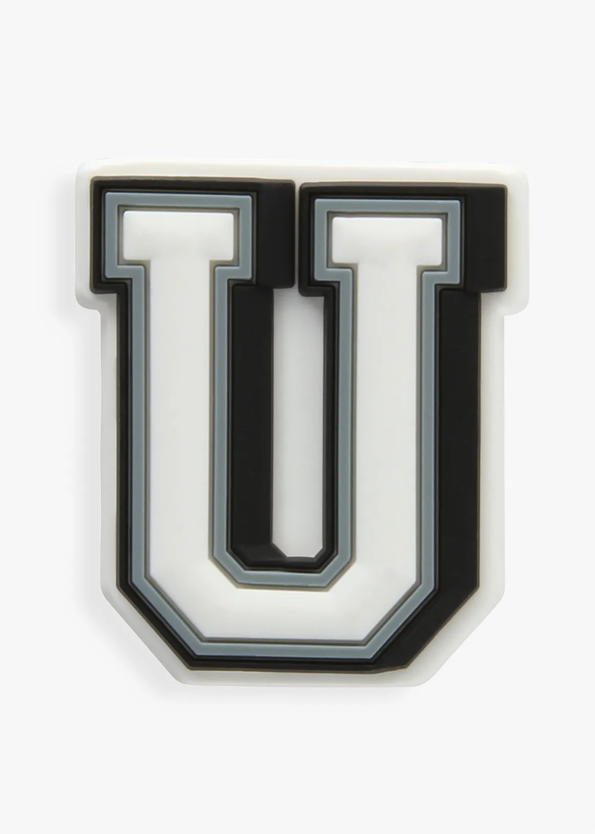 Letter U Jibbitz™ - WHITE