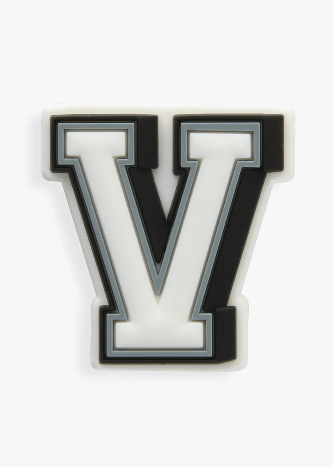 Letter V Jibbitz™ - WHITE