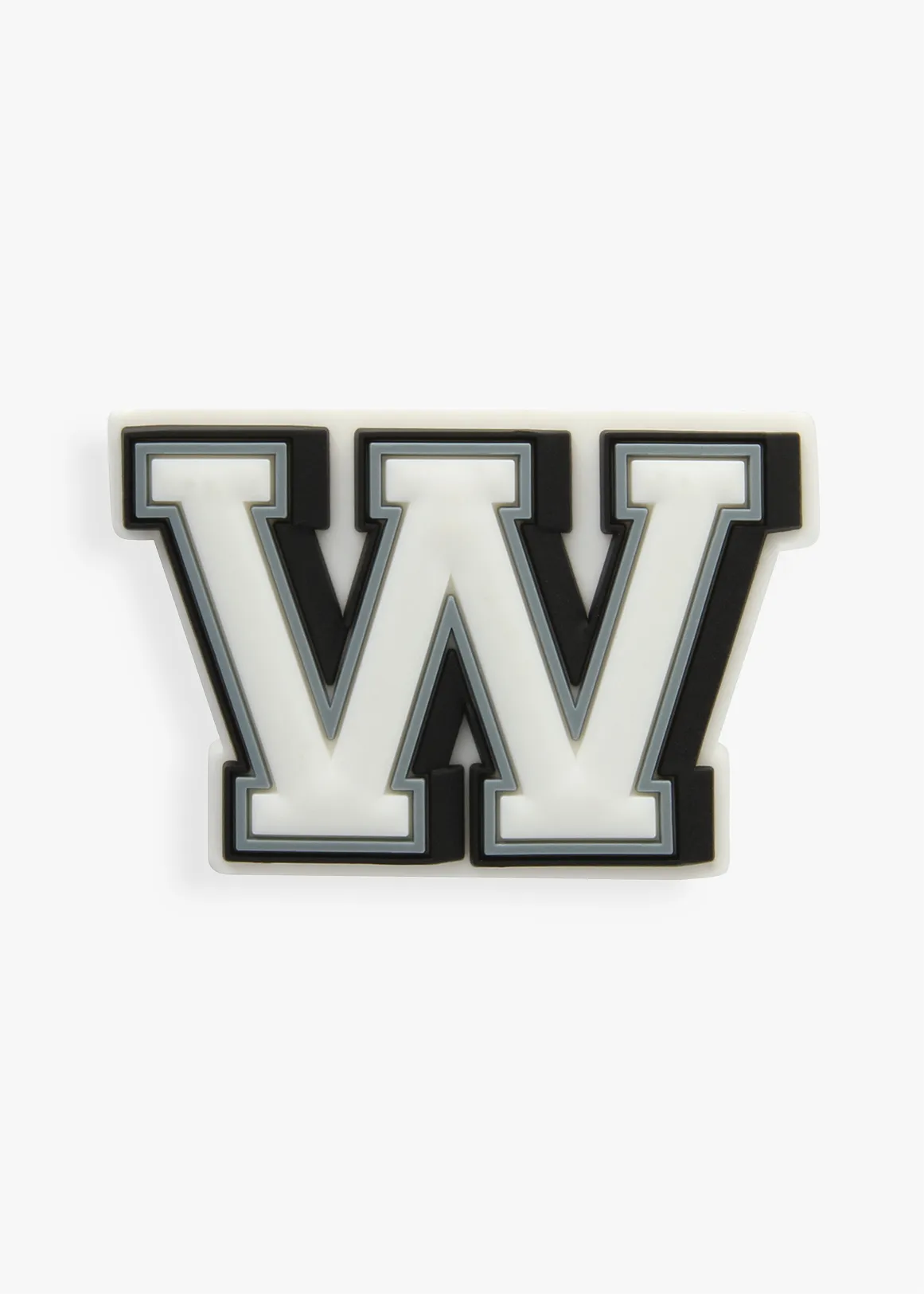Letter W Jibbitz™ - WHITE