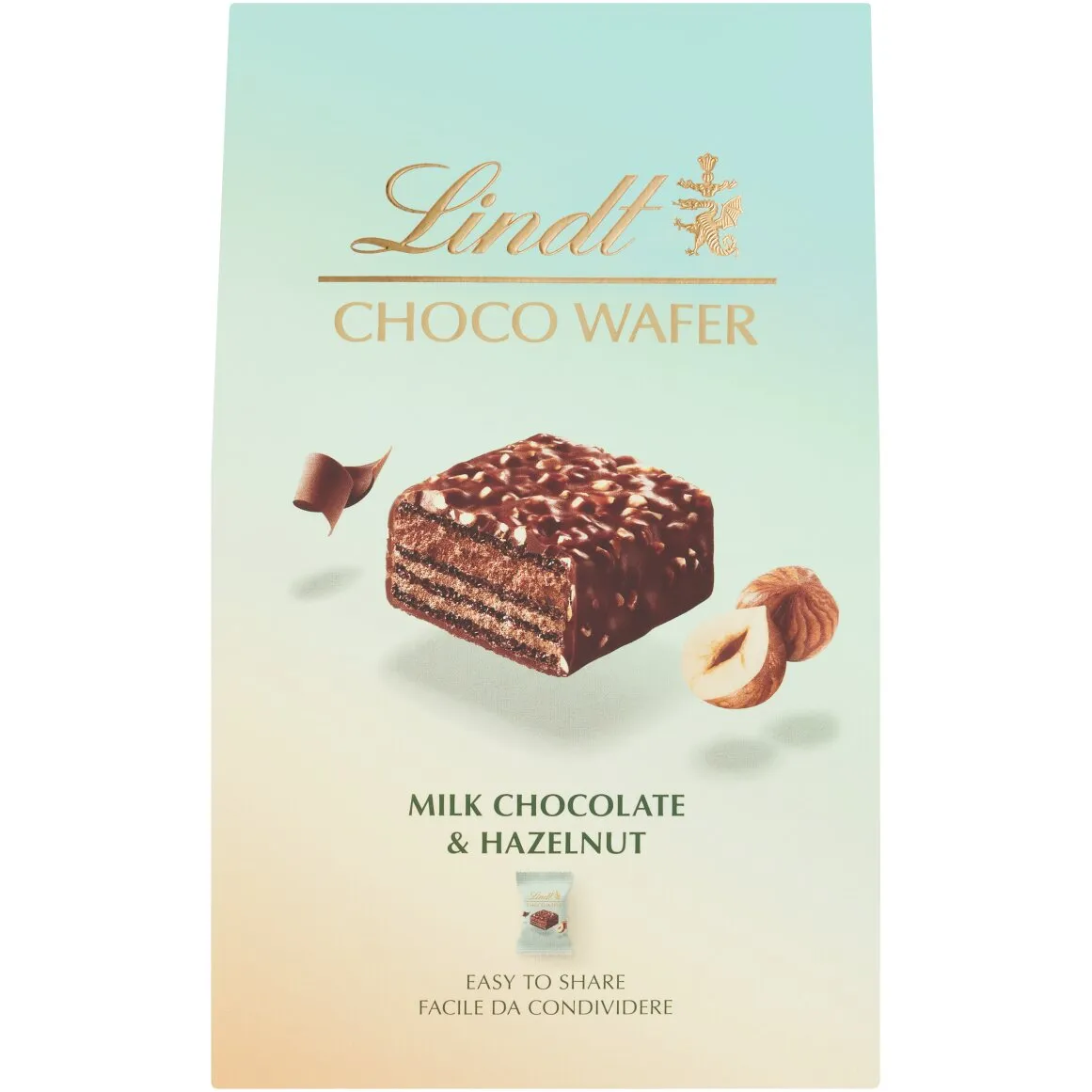 Lindt Choco Wafer Milk Chocolate and Hazelnut 135 g