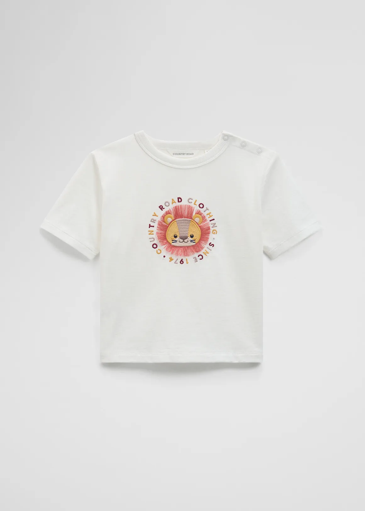 Lion Logo T-Shirt - MARSHMALLOW