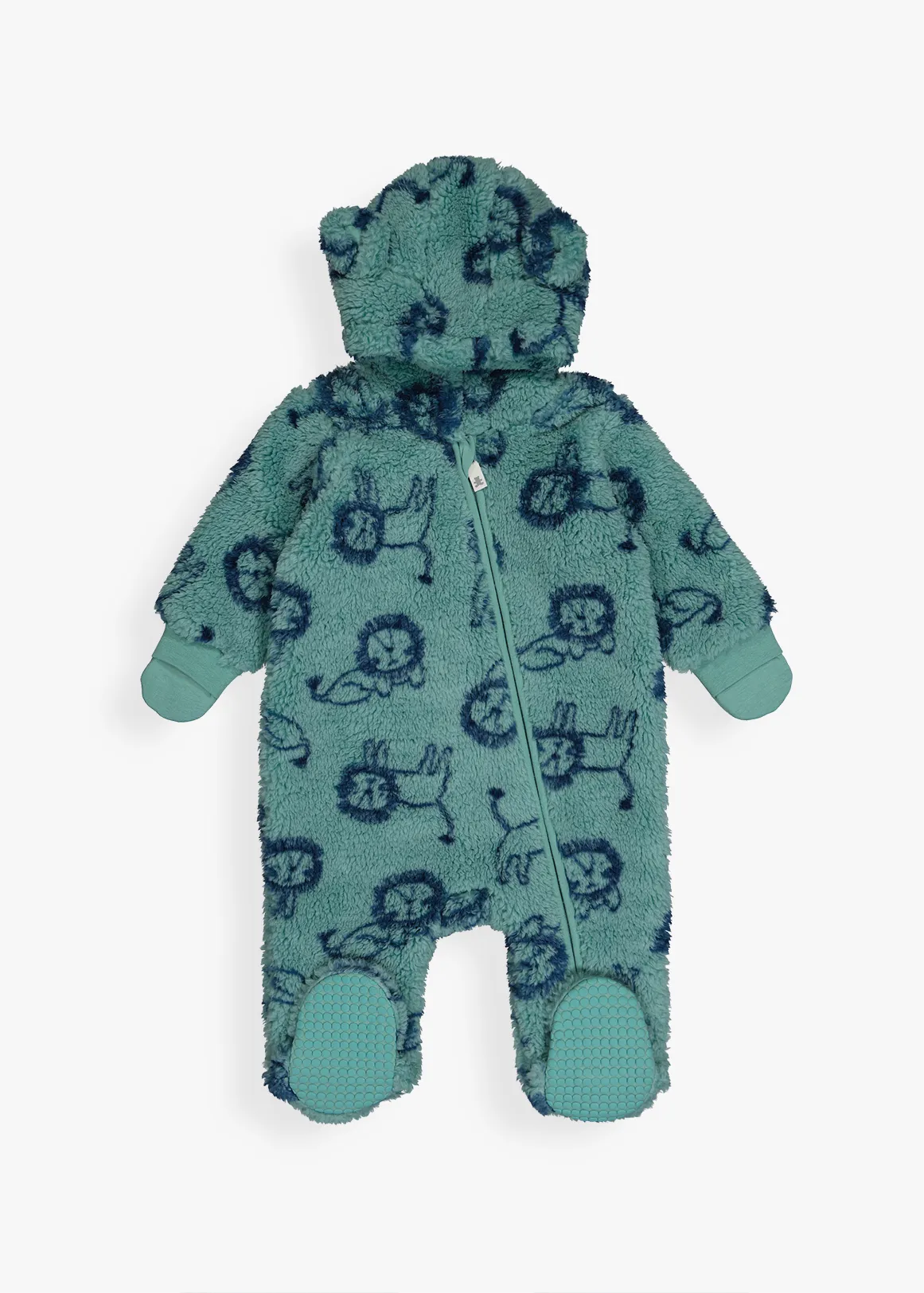 Lion Sherpa Jumpsuit - X TEAL