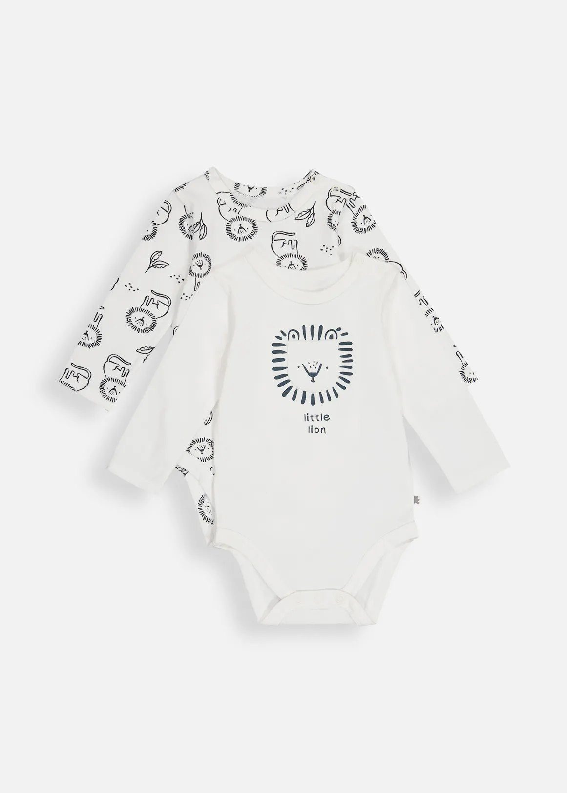 Little Lion Cotton Bodyvests 2 Pack - X CREAM