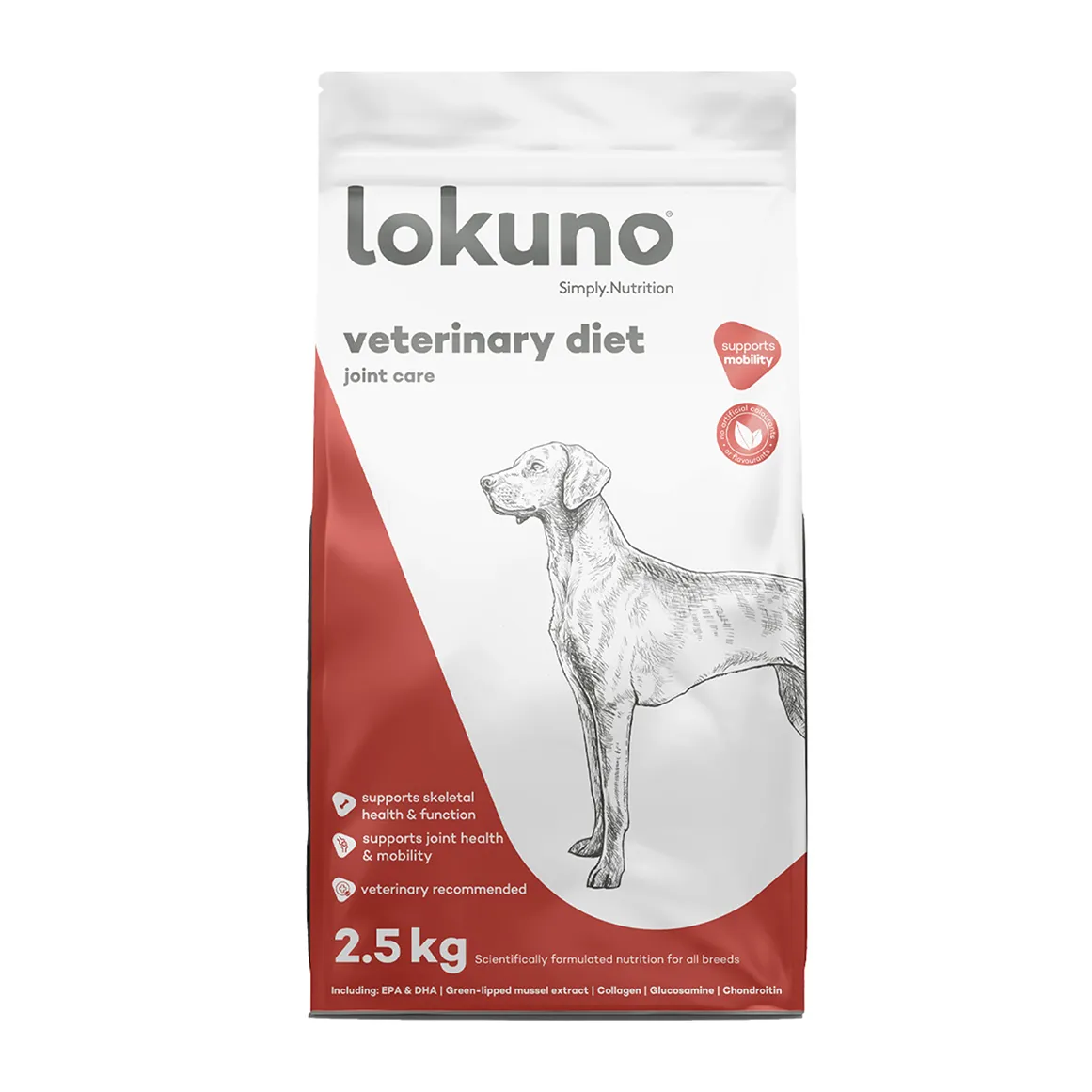 Lokuno Veterinary Diet For Joint Care Dog Food 2.5 kg