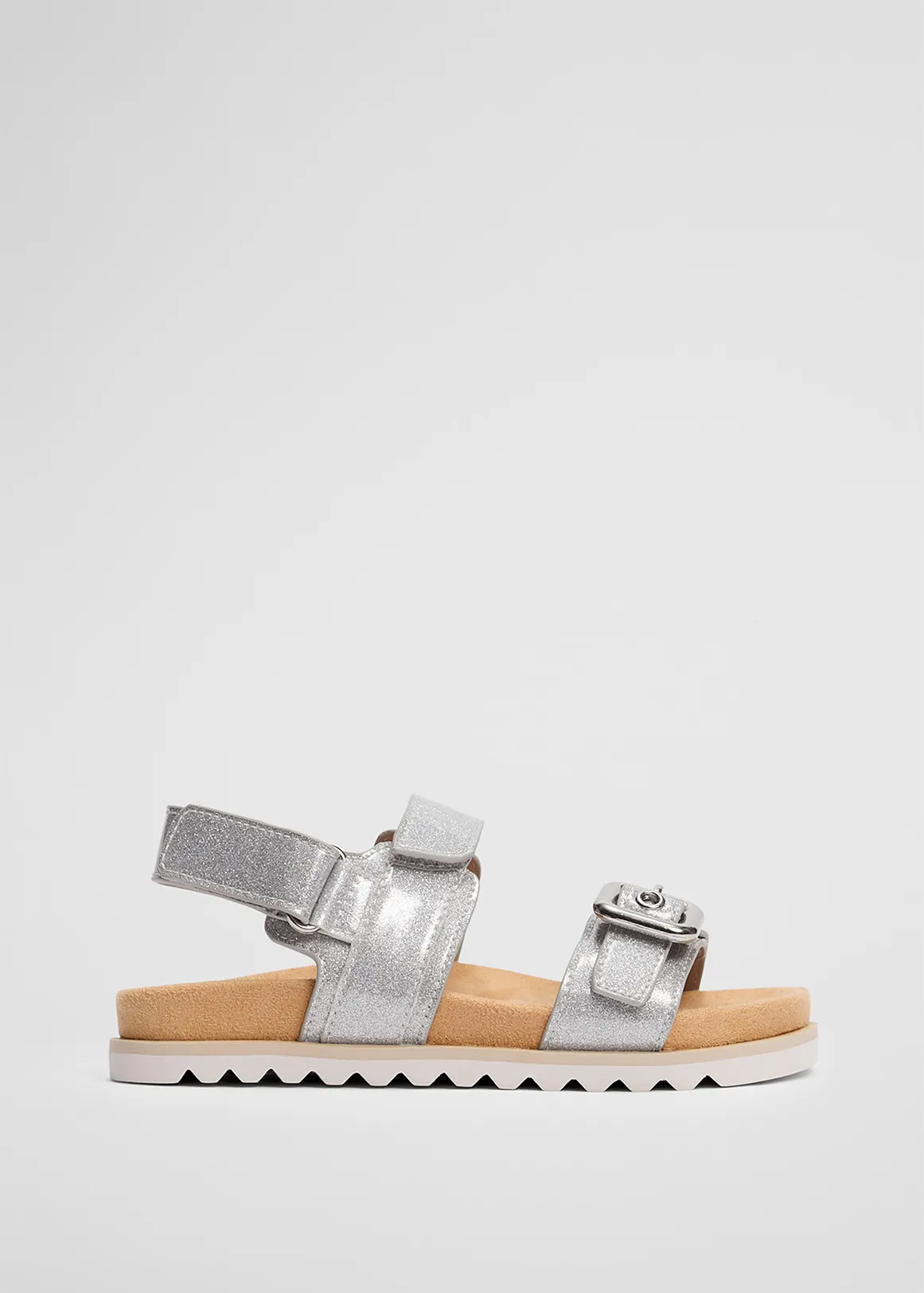 Lola Glitter Sandal - SILVER GLITTER